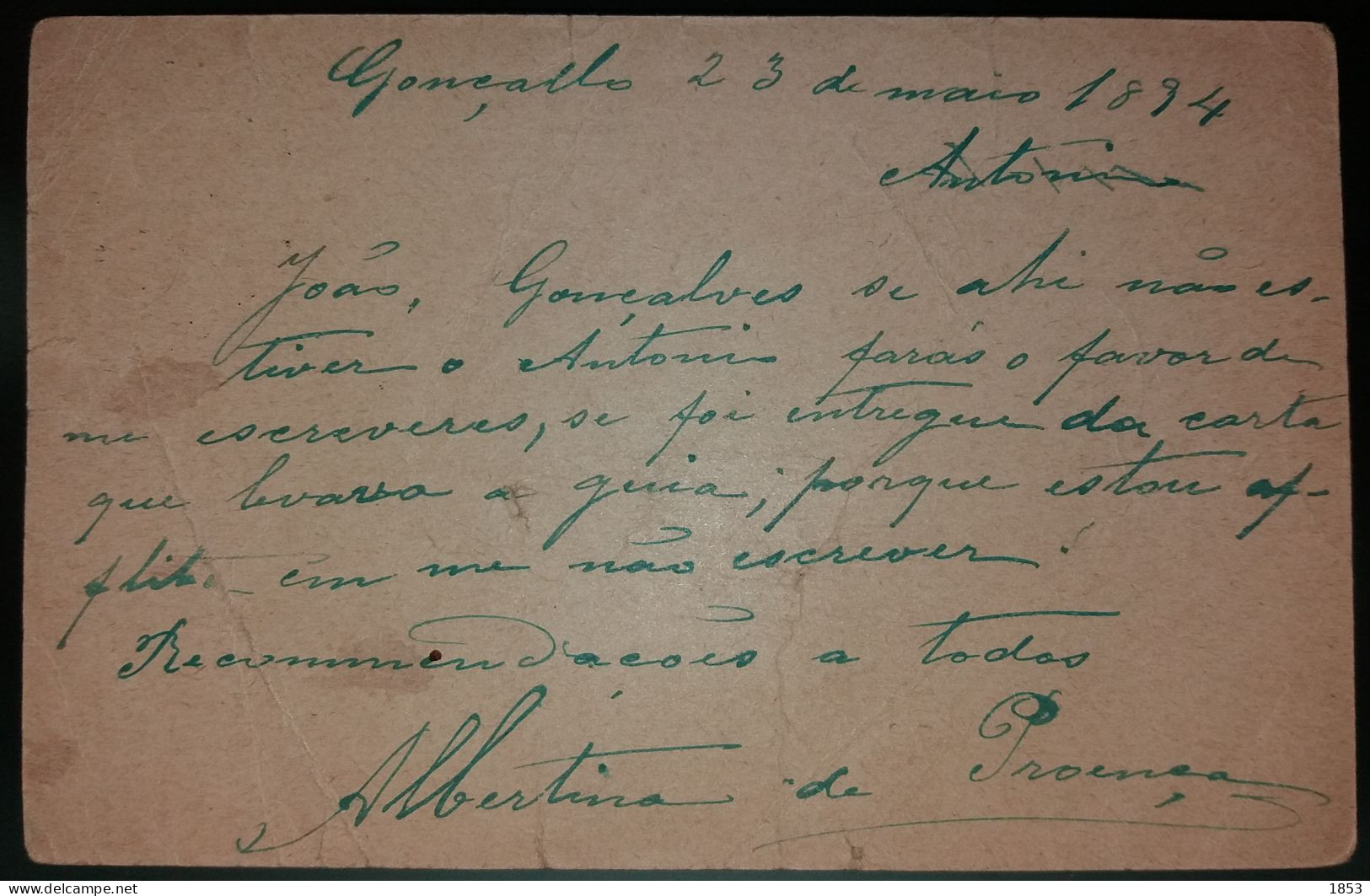 MARCOFILIA - VALHELHAS (GUARDA) - D. GORDON (APARTIR DE 1920) - Marcofilia