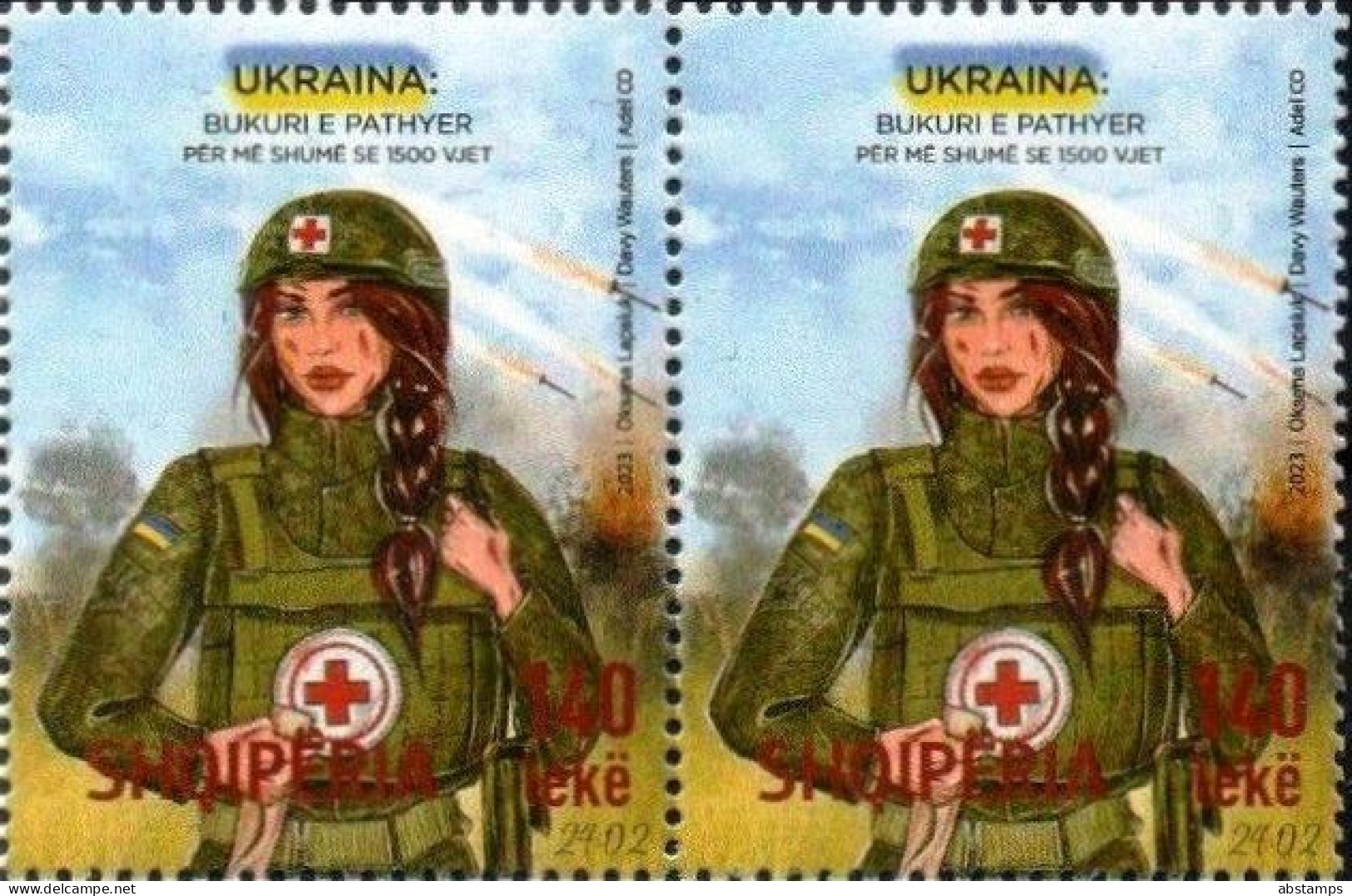 Albania Stamps 2023. UKRAINE - Unbroken Beauty Over 1500 Years. Pair Of 2. MNH - Albania