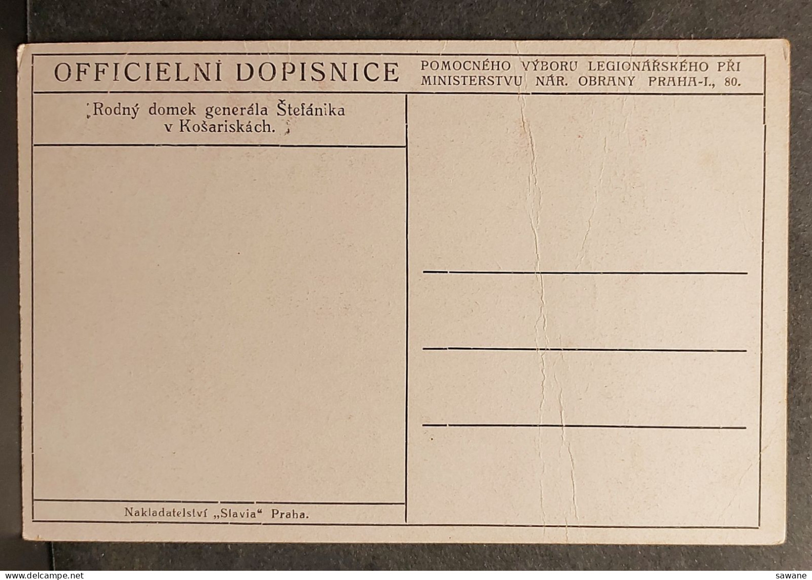 SLOVAQUIE , RODNY DOMEK GENERALA STEFANIKA , V KOSARISKACH , LOT 430 - Slovaquie