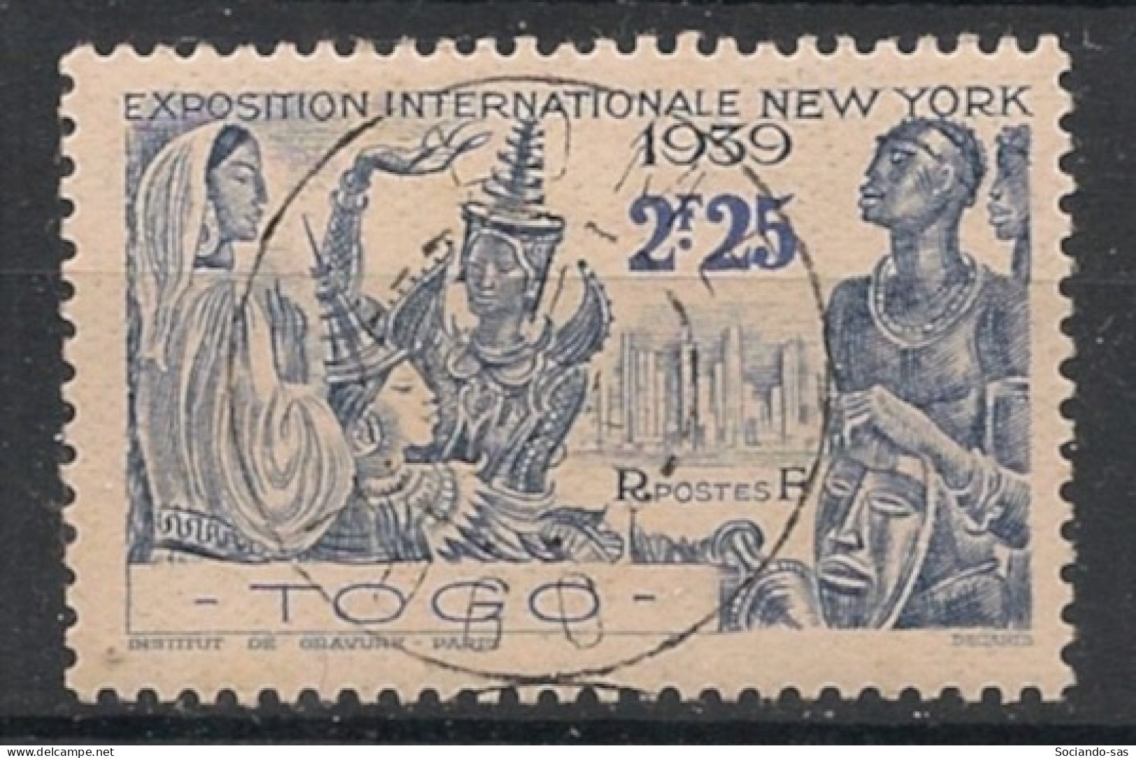 TOGO - 1939 - N°YT. 176 - Exposition De New York 2f25 Outremer - Oblitéré / Used - Gebraucht