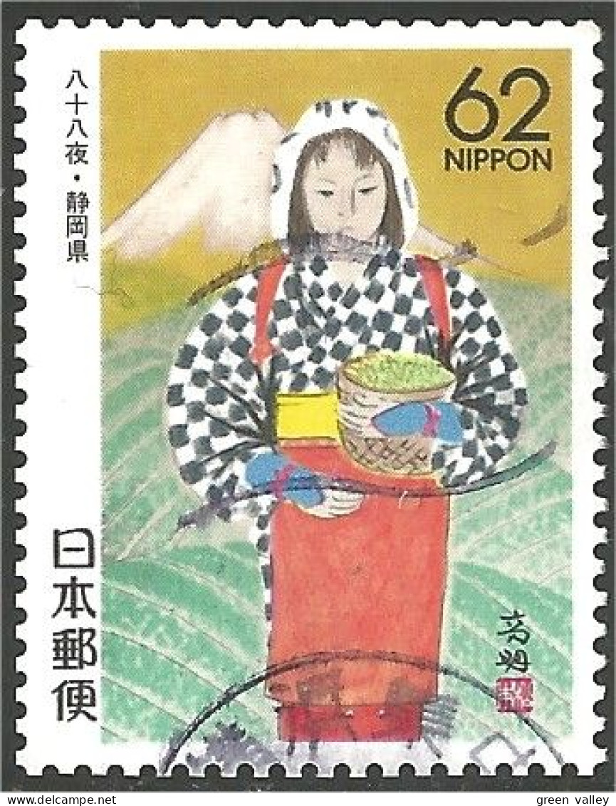 JAP-496 Japon Femme Woman Costume Récolte Thé Tea Picking - Levensmiddelen