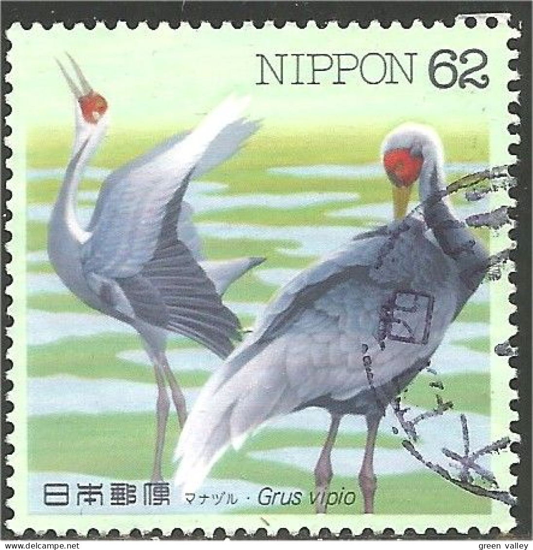 JAP-466 Japon Cigogne Stork Stark Garca Grue Grulla Gru Egret Kran Kraan Guindaste - Grues Et Gruiformes