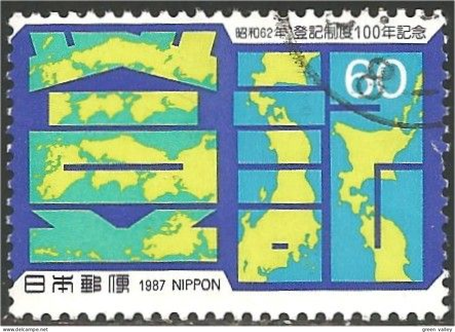 JAP-760 Japon Carte Map Géographie Géologie Geography Geology - Geografia