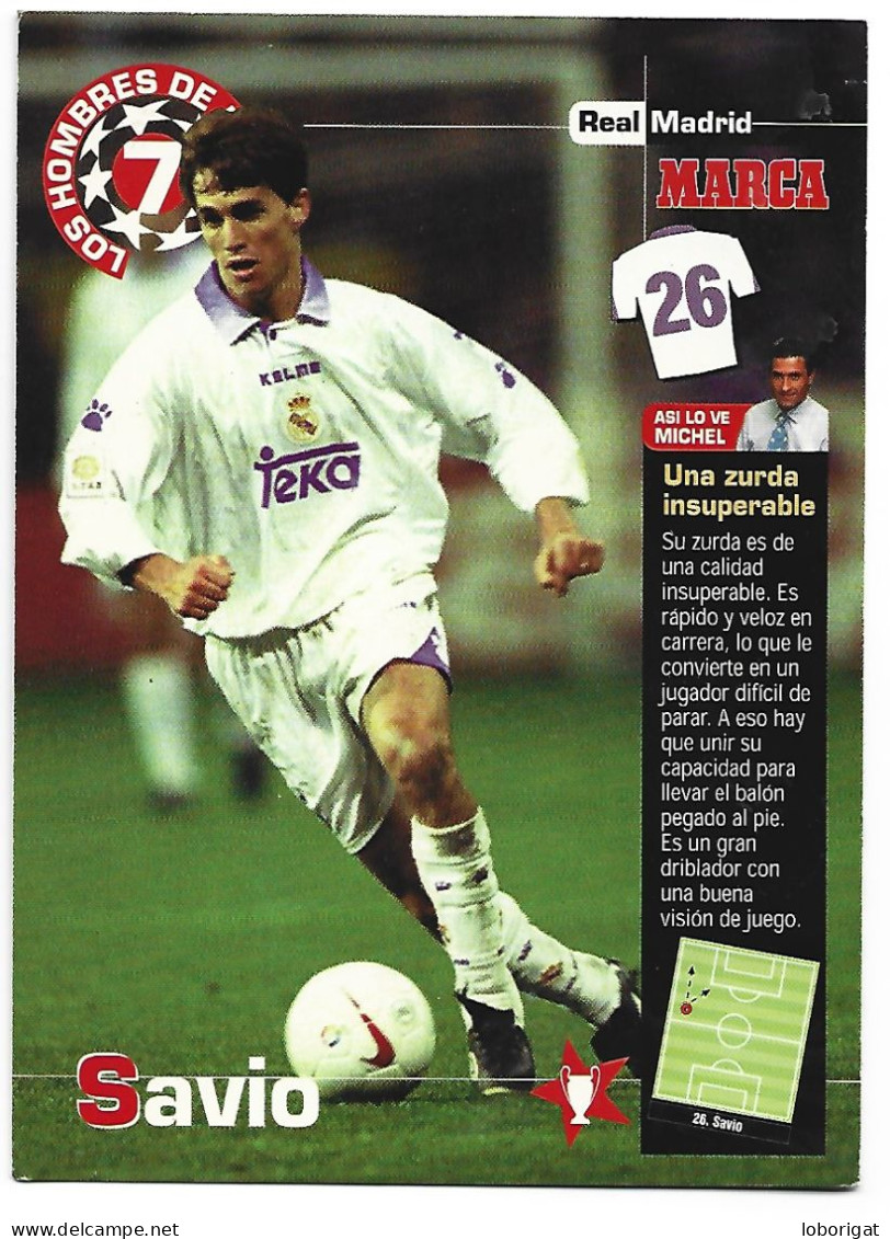 LAMINA / POSTAL.- COLECCION EDITADA POR DIARIO MARCA, FUTBOLISTAS DEL REAL MADRID.- MADRID.- ( ESPAÑA ) - Fussball