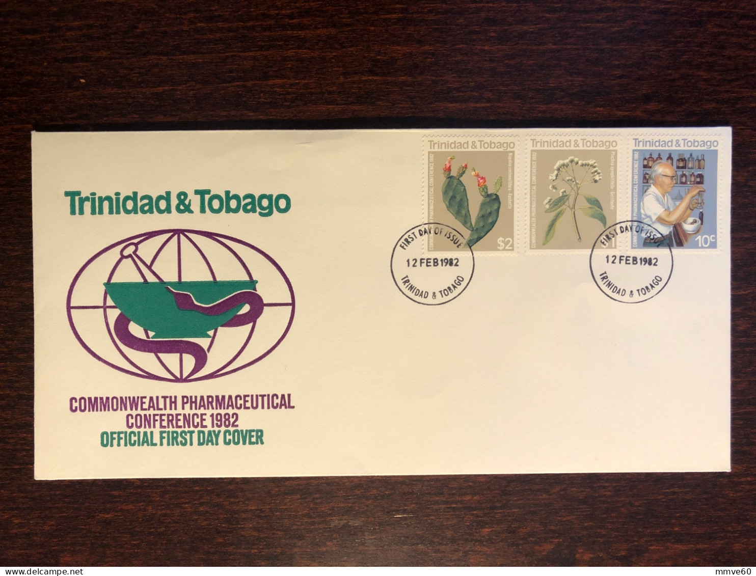 TRINIDAD & TOBAGO FDC COVER 1982 YEAR PHARMACEUTICAL PHARMACY HEALTH MEDICINE STAMPS - Trinité & Tobago (1962-...)