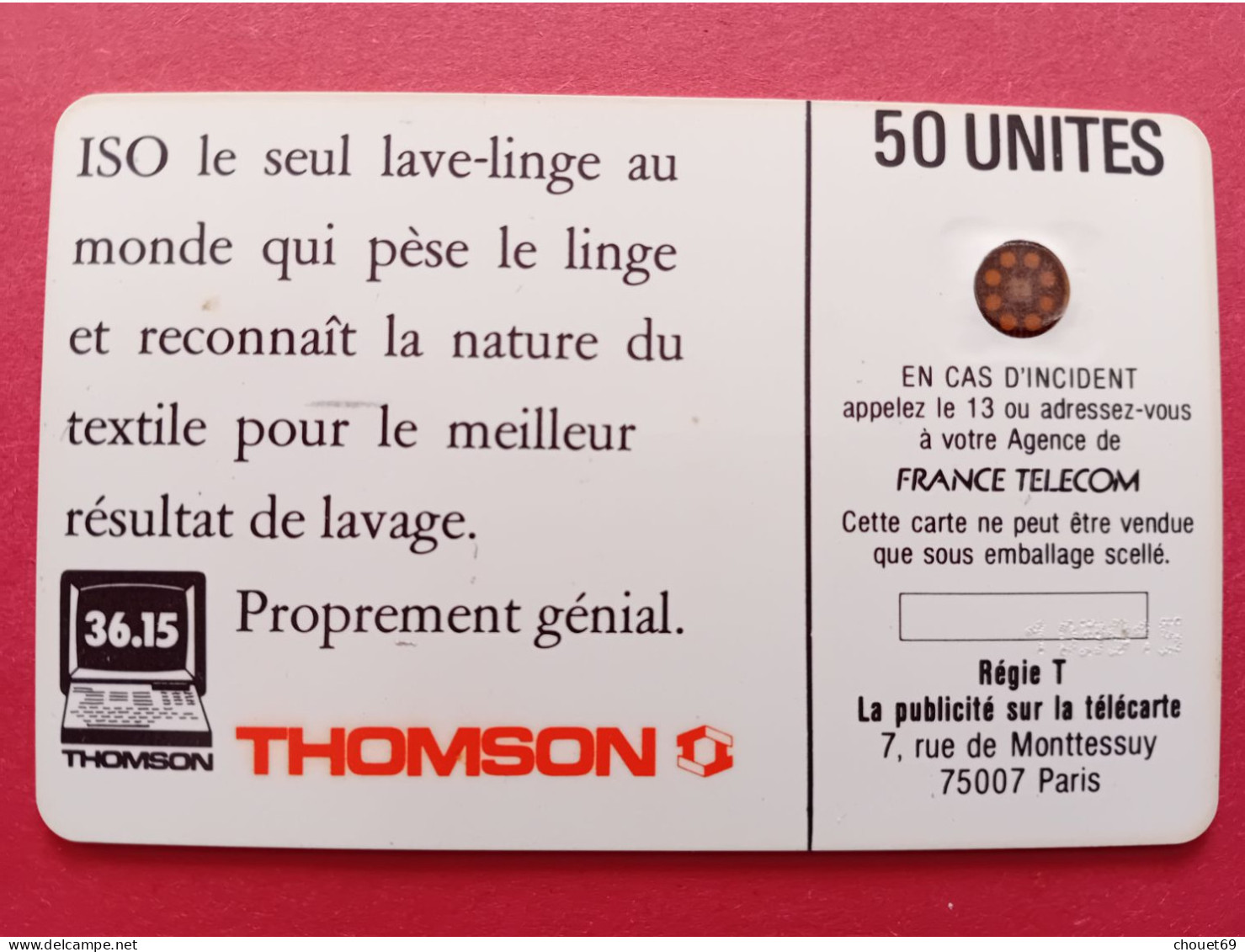 ISO THOMSON Décalage Verso Vers Le Haut Et N° De Lot Décalé à Droite Impact 103915 Variété (A90623 - 1989