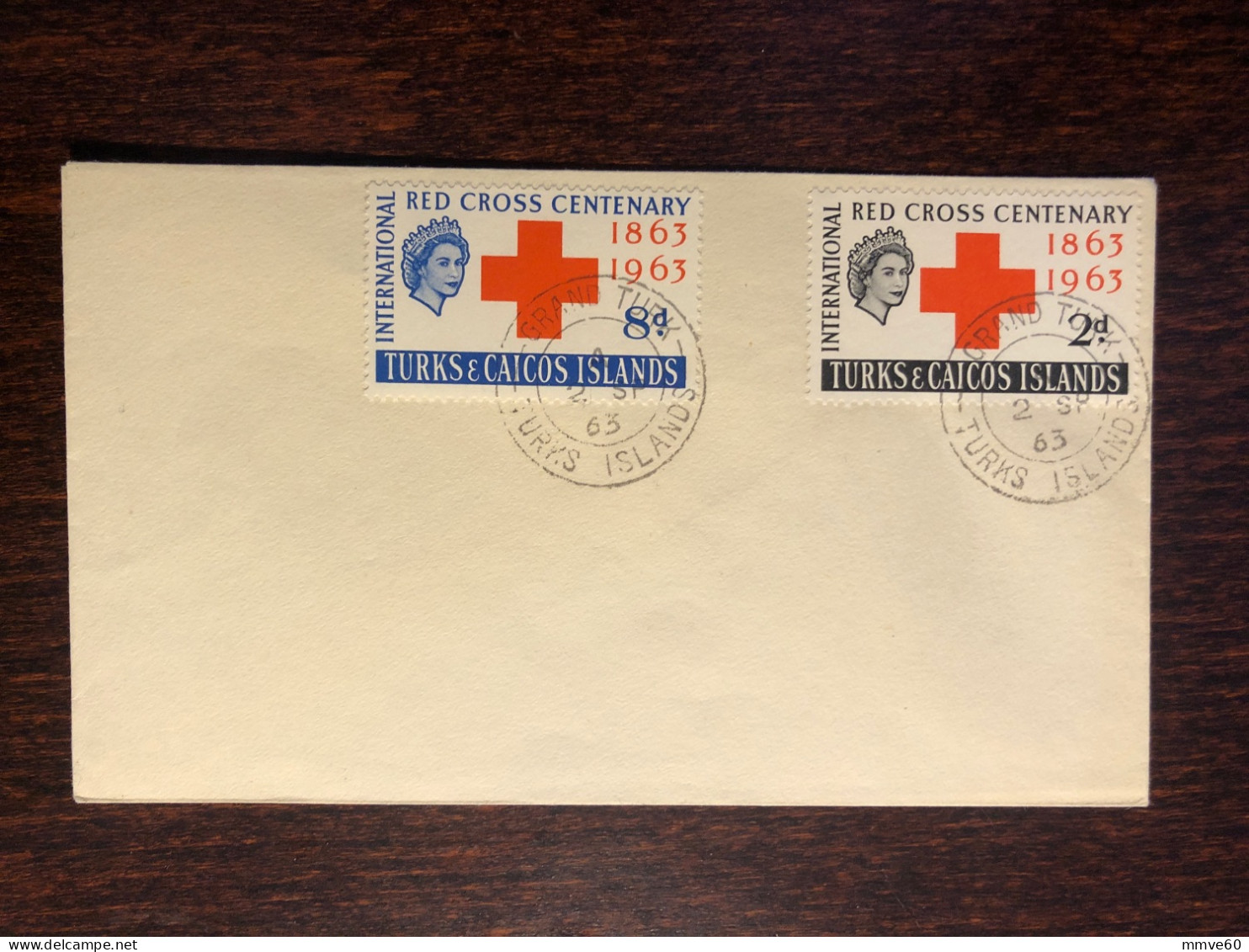 TURKS AND CAICOS  FDC COVER 1963 YEAR RED CROSS HEALTH MEDICINE STAMPS - Turks & Caicos