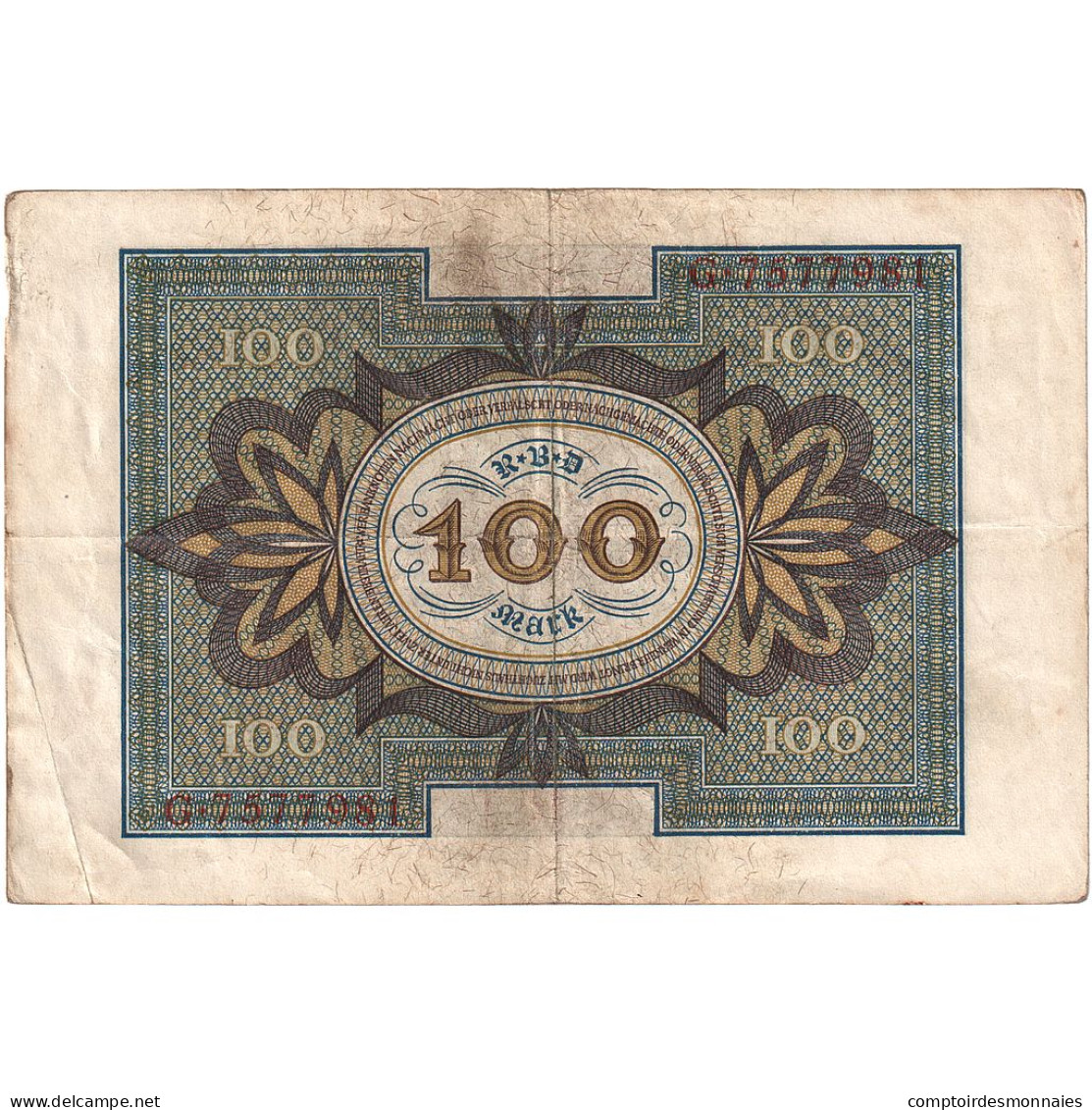 Allemagne, 100 Mark, 1920, 1920-11-01, KM:69a, TTB - 100 Mark