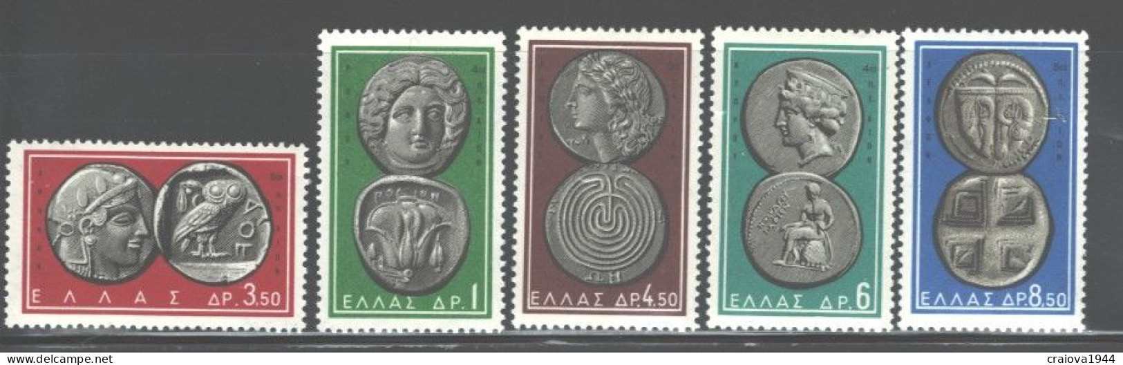 GREECE 1964 ANTIQUE COINS #750 - 758 MNH - Neufs