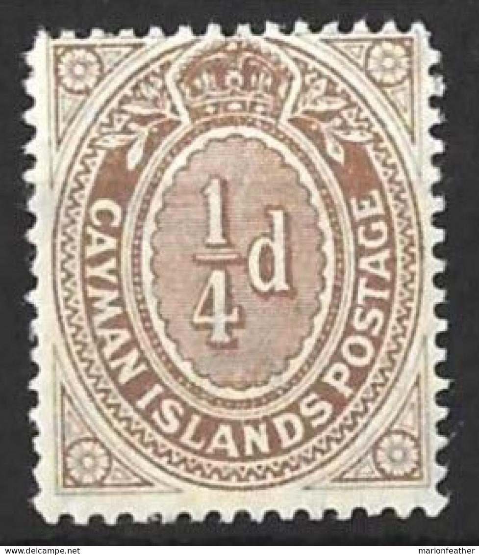 CAYMAN Is...KING EDWARD VII..(1901-10.).......QUARTER D.......SG38a.....(CAT VAL.£7..).....MH.. - Cayman (Isole)