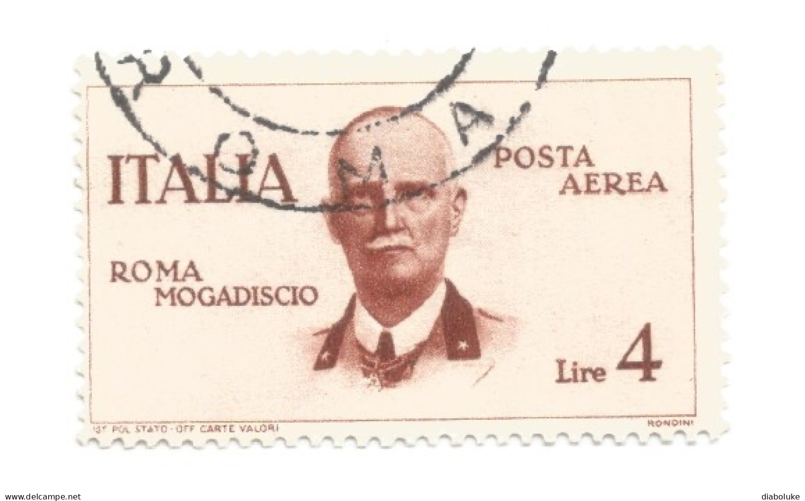 (REGNO D'ITALIA) 1934, VOLO ROMA-MOGADISCIO - Serie Di 6 Francobolli Usati, Annulli A Cerchio Da Periziare - Correo Aéreo