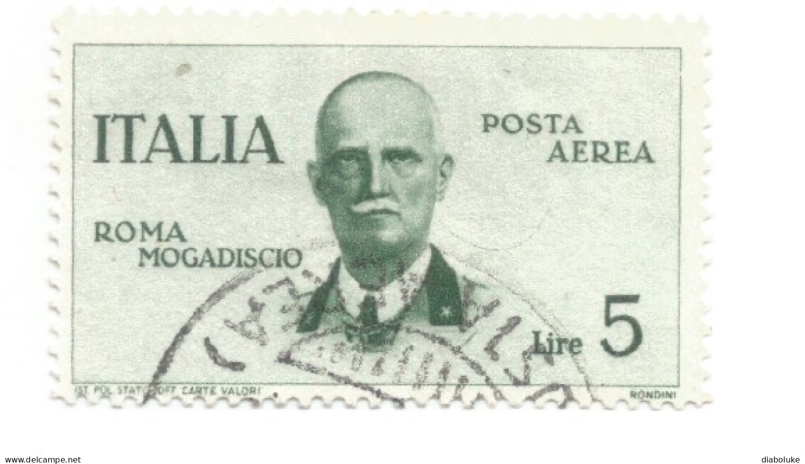 (REGNO D'ITALIA) 1934, VOLO ROMA-MOGADISCIO - Serie Di 6 Francobolli Usati, Annulli A Cerchio Da Periziare - Correo Aéreo