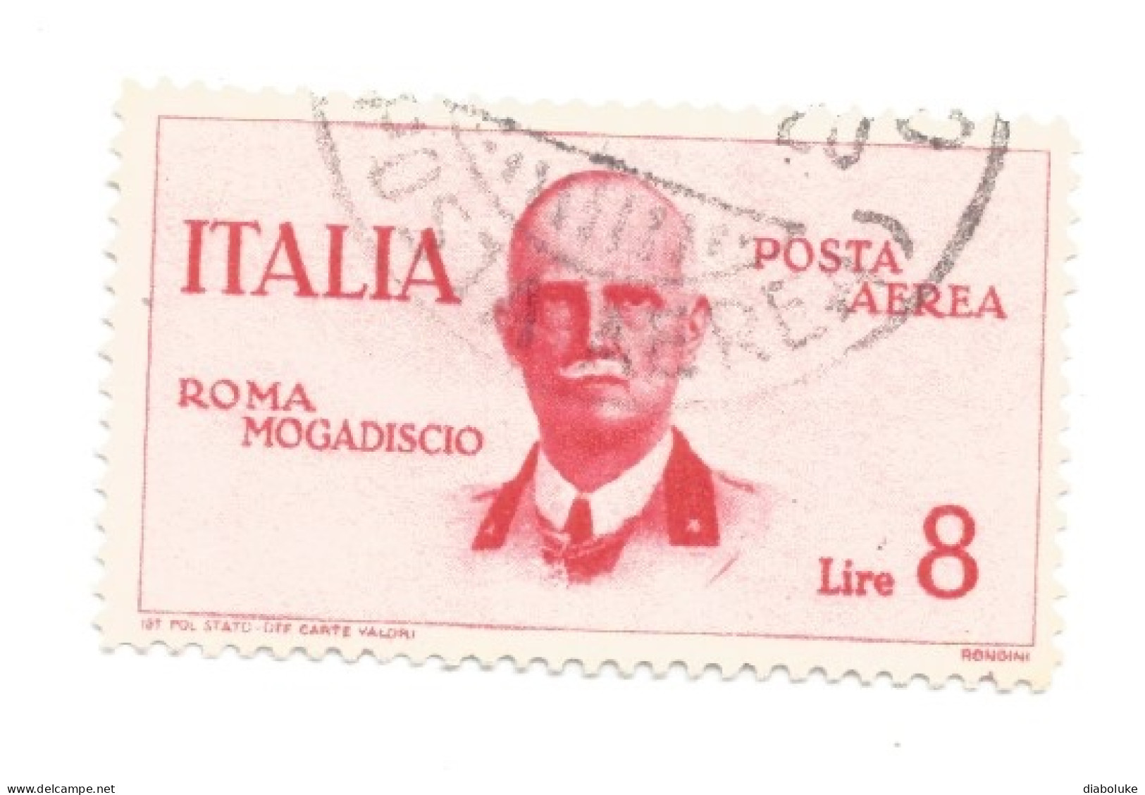 (REGNO D'ITALIA) 1934, VOLO ROMA-MOGADISCIO - Serie Di 6 Francobolli Usati, Annulli A Cerchio Da Periziare - Poste Aérienne