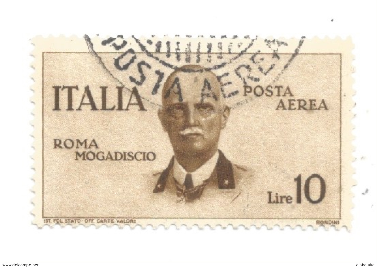 (REGNO D'ITALIA) 1934, VOLO ROMA-MOGADISCIO - Serie Di 6 Francobolli Usati, Annulli A Cerchio Da Periziare - Airmail