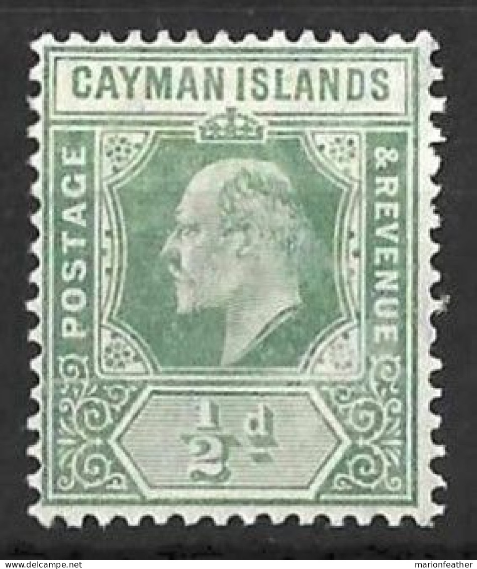 CAYMAN Is...KING EDWARD VII..(1901-10.)......" 1907..".....HALFd......SG25......(CAT.VAL.£5...).......MH.. - Cayman (Isole)