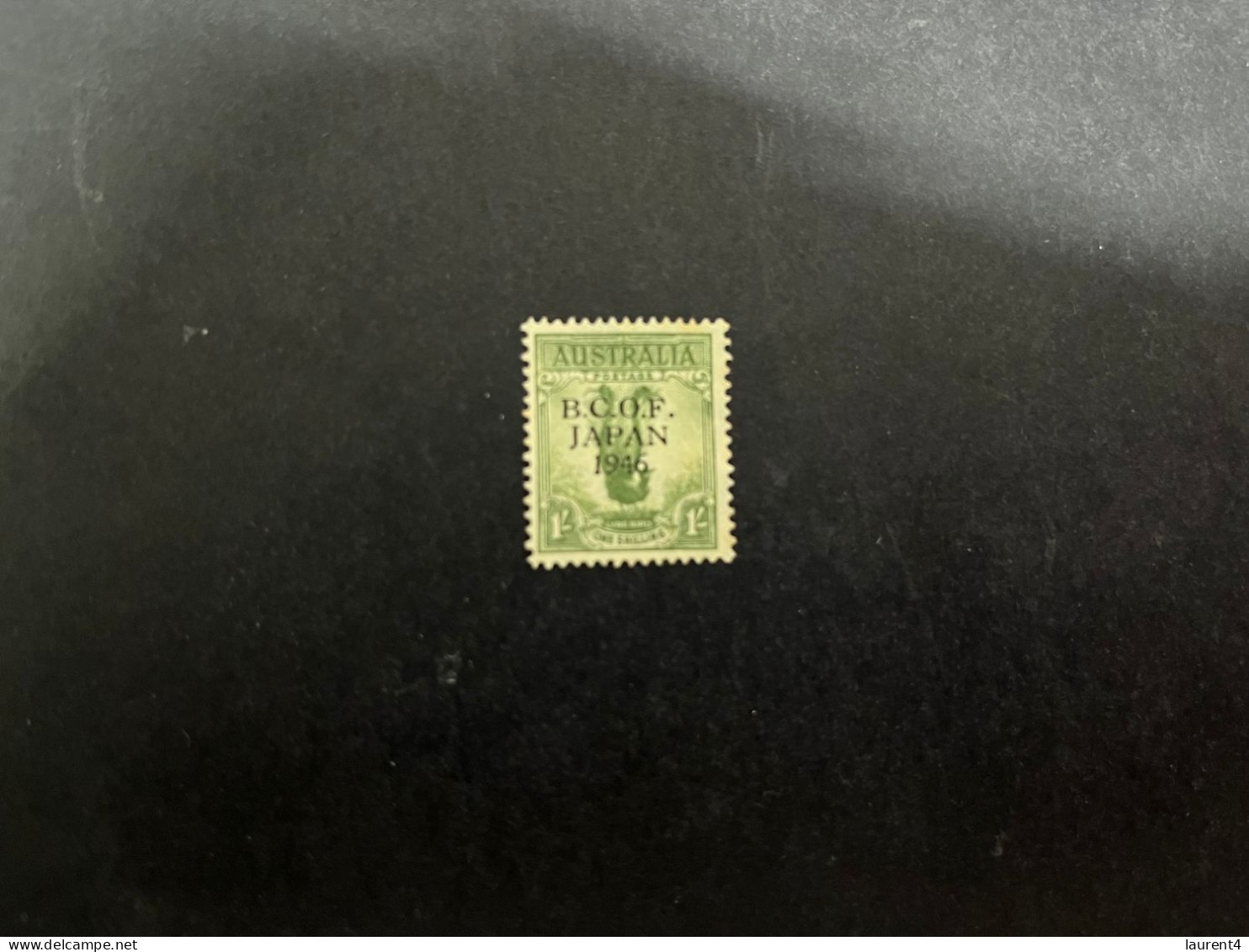 23-3-2024 (stamp) Australia B.C.O.F 1946 (Japan Post WWII Occupation) 1' Lyre Bird - Japan (BCOF)