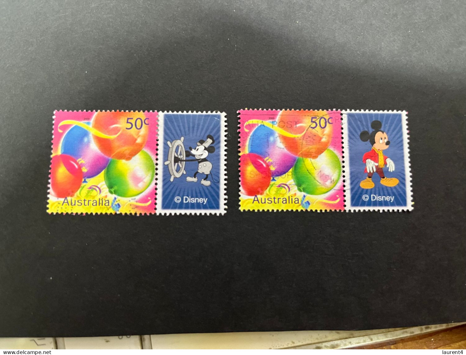 23-3-2024 (stamp) Australia (Disney Mickey Mouse) With Albel Attached / Personalised - Altri & Non Classificati