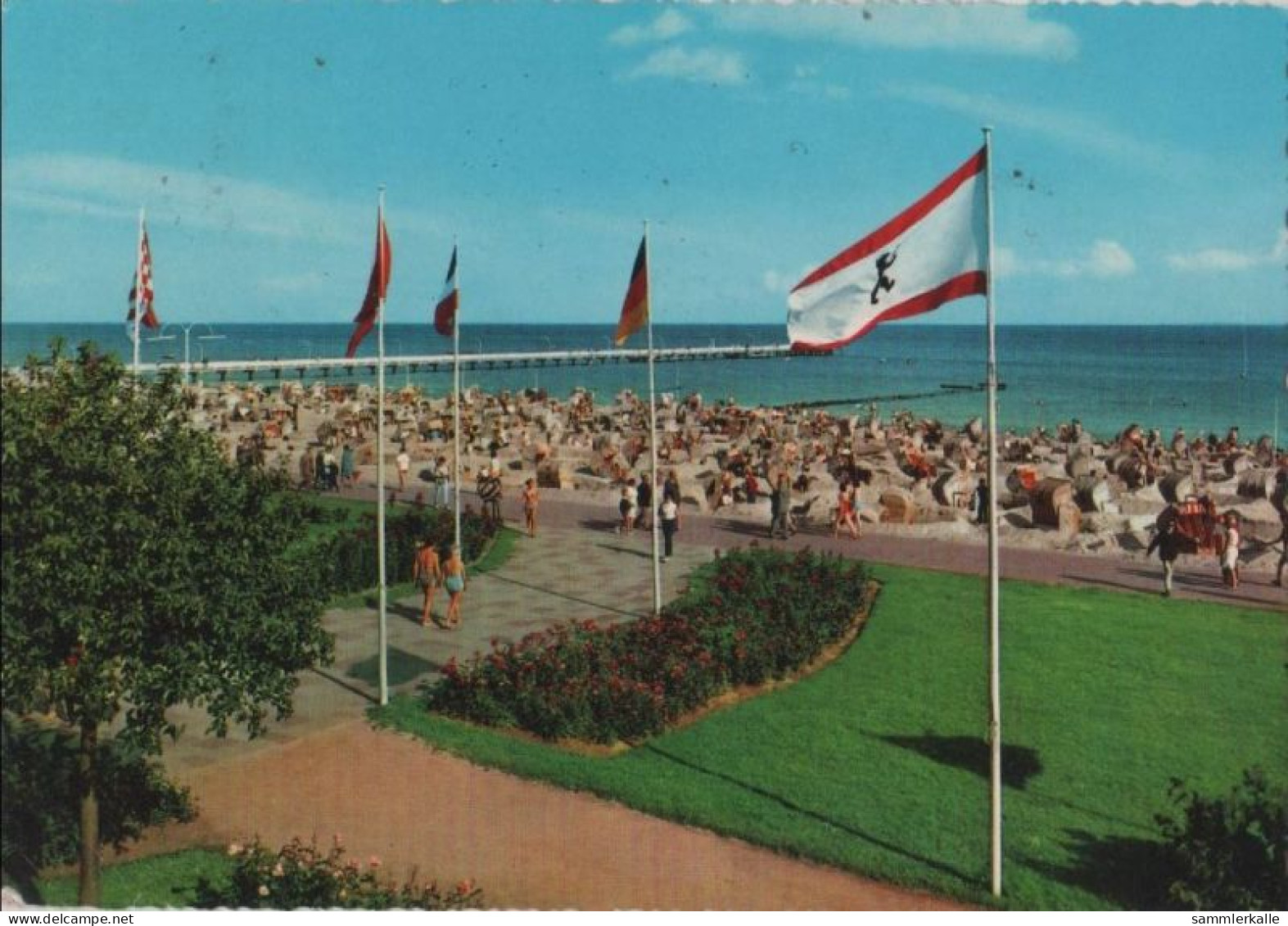 90136 - Grömitz - Strandpartie Mit Seebrücke - 1974 - Groemitz