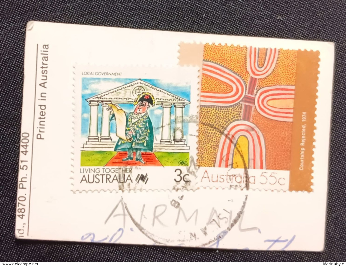 DM)1988, AUSTRALIA, LETTER WITH STAMPS II CENTENARY OF THE COLONIZATION OF AUSTRALIA, LIFE TOGETHER, C, LOCAL GOVERNMENT - Altri & Non Classificati