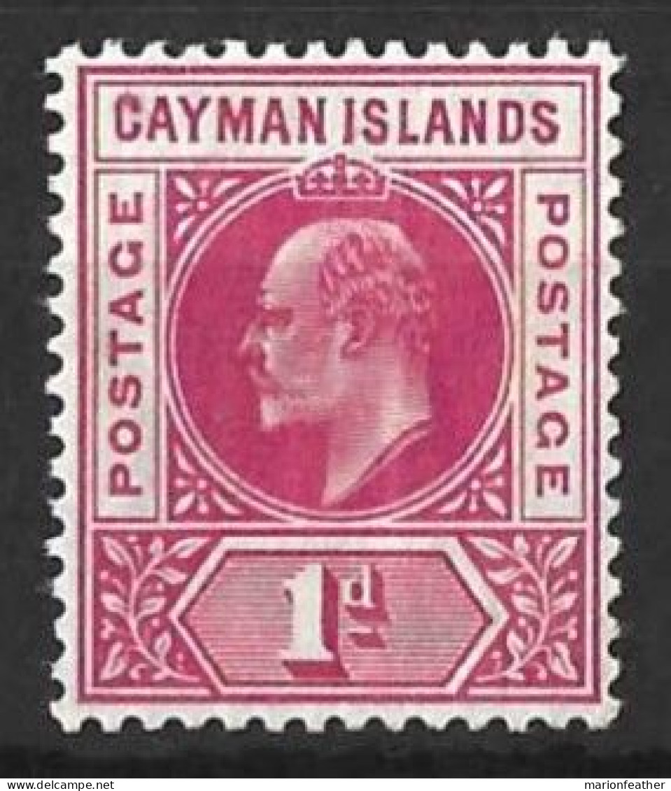 CAYMAN Is...KING EDWARD VII..(1901-10.)..." 1905.."...1d .....SG9......MULTI-CA....CREAESED......(CAT.VAL.£25..).....MH. - Cayman Islands