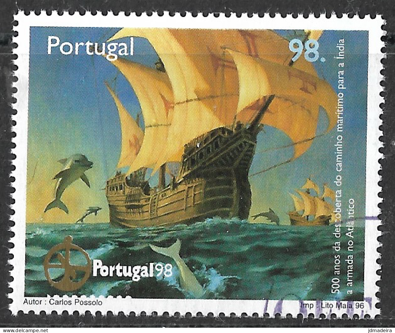 Portugal – 1996 Sea Way To India 98. Used Stamp - Oblitérés