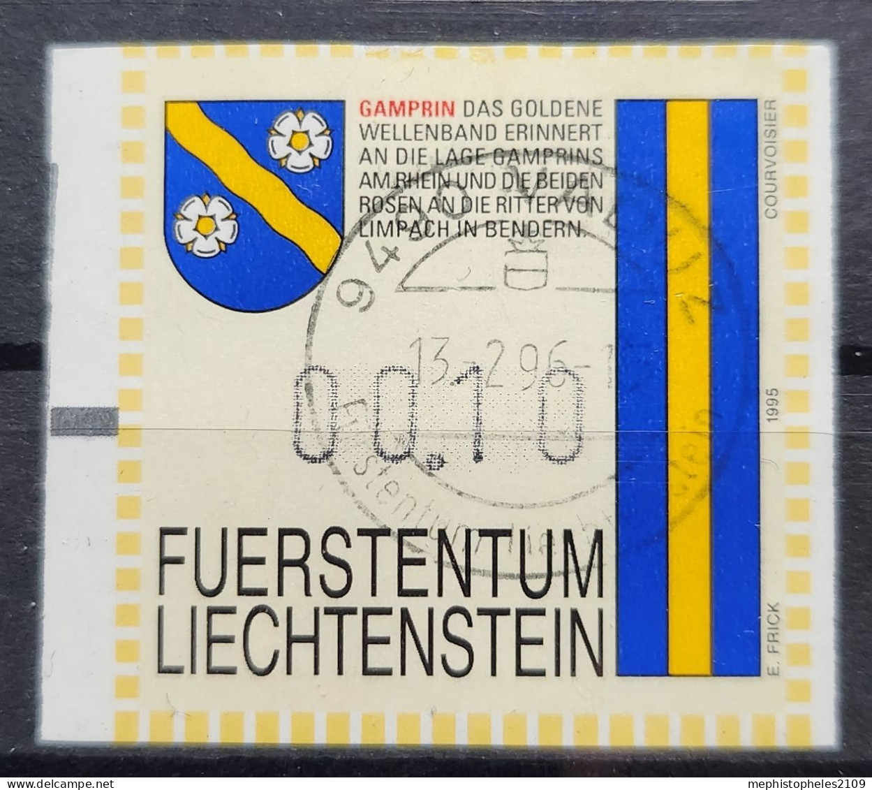 LIECHTENSTEIN 2003 - Canceled - ANK 8 - Automatenmarke Gamprin - Timbres De Distributeurs [ATM]