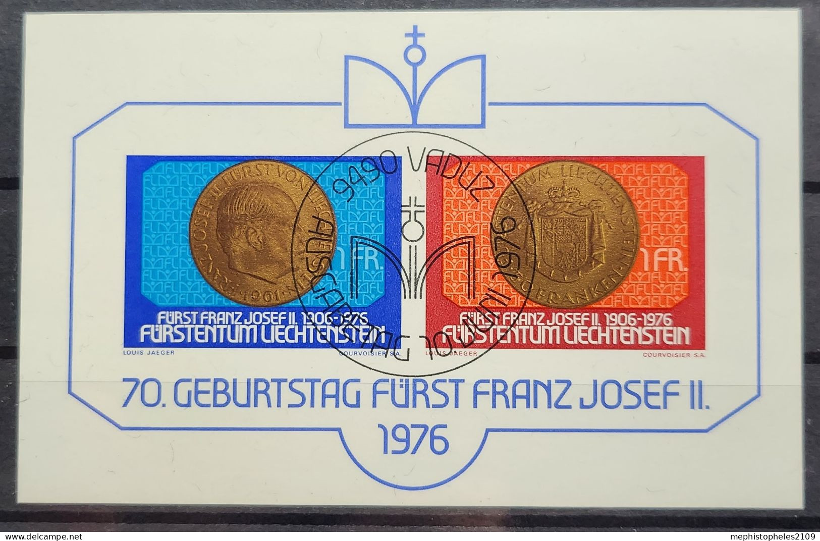 LIECHTENSTEIN 1976 - Canceled - Block 10 - Blocks & Sheetlets & Panes