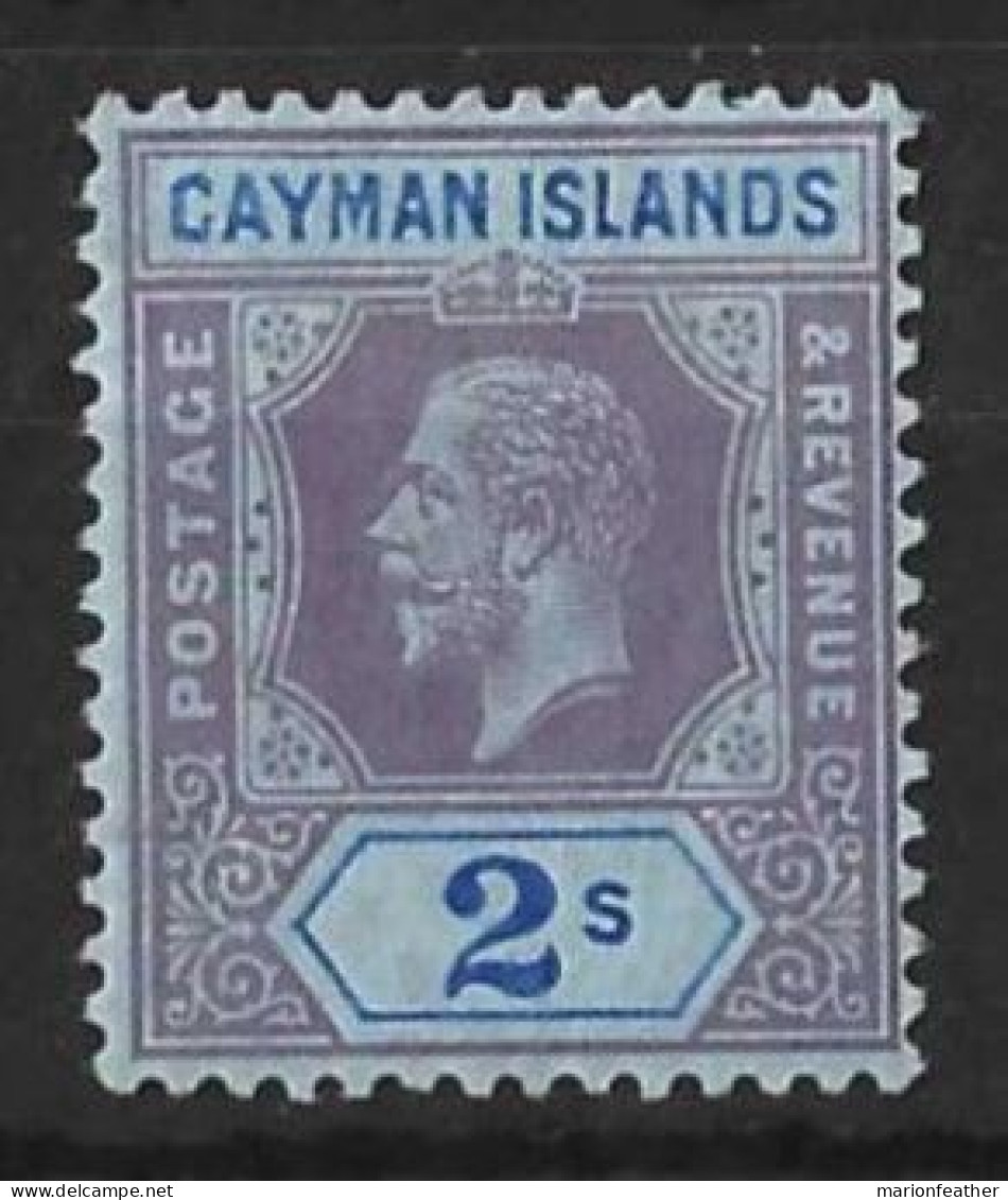 CAYMAN Is...KING GEORGE V..(1910-36..)..." 1912.."......2/-.....SG49..........MH. - Cayman (Isole)
