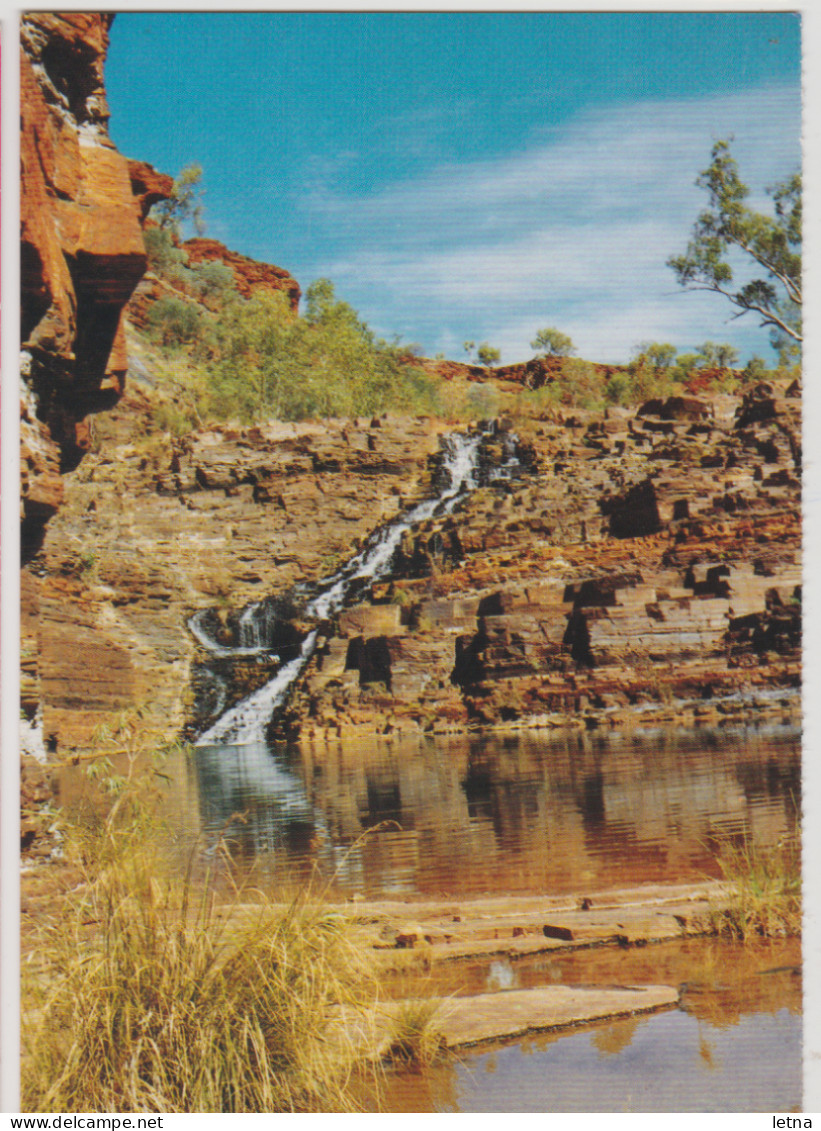 WESTERN AUSTRALIA WA Fortescue Waterfalls HAMERSLEY RANGE Nucolorvue 17KM025 Postcard C1980s - Albany