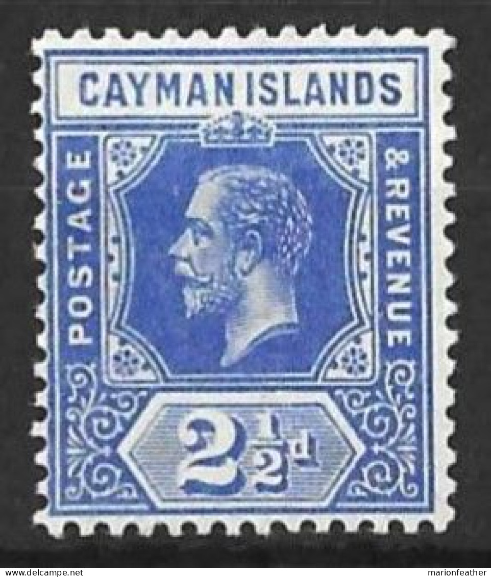 CAYMAN Is...KING GEORGE V...(1910-36..)....." 1912..".....2 & HALFd......SG44a.....DEEP BRIGHT ....(CAT.VAL.£15.)....MH. - Kaimaninseln