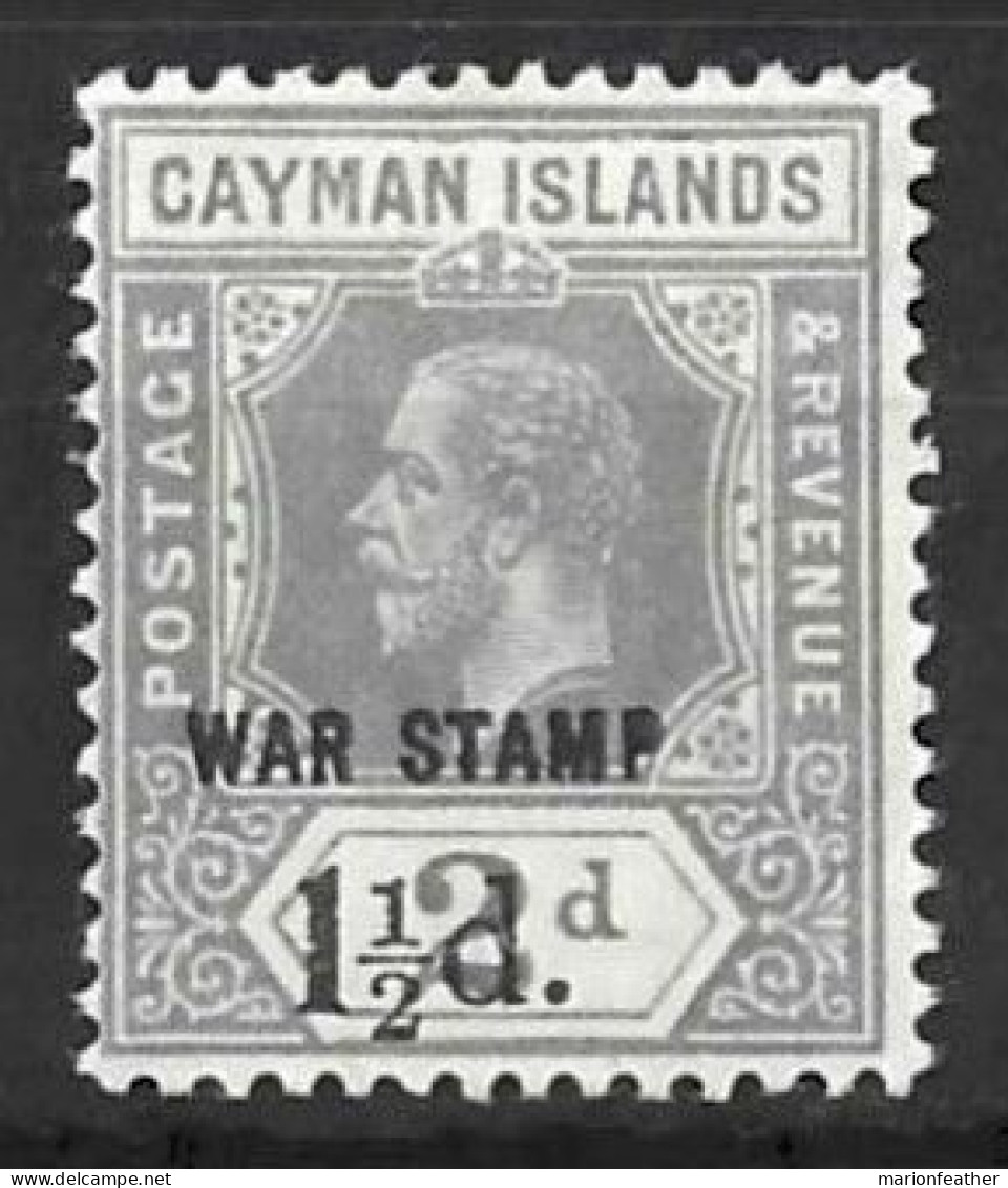 CAYMAN Is....KING GEORGE V..(1910-36.)..." 1919.."....WAR TAX.......SG58..........MH. - Cayman Islands