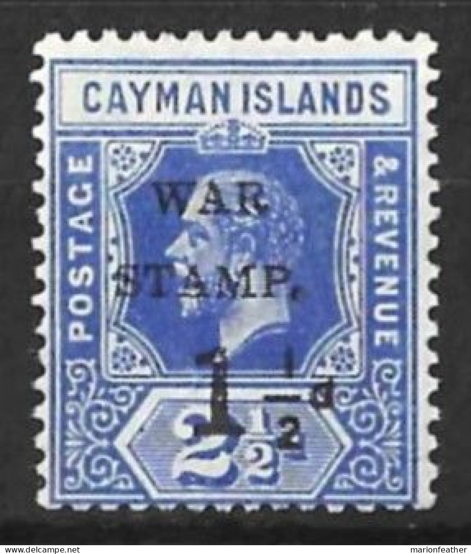 CAYMAN Is....KING GEORGE V..(1910-36.)..." 1917.."....WAR TAX.......SG53.....(CAT.VAL.£22.)........MH. - Iles Caïmans