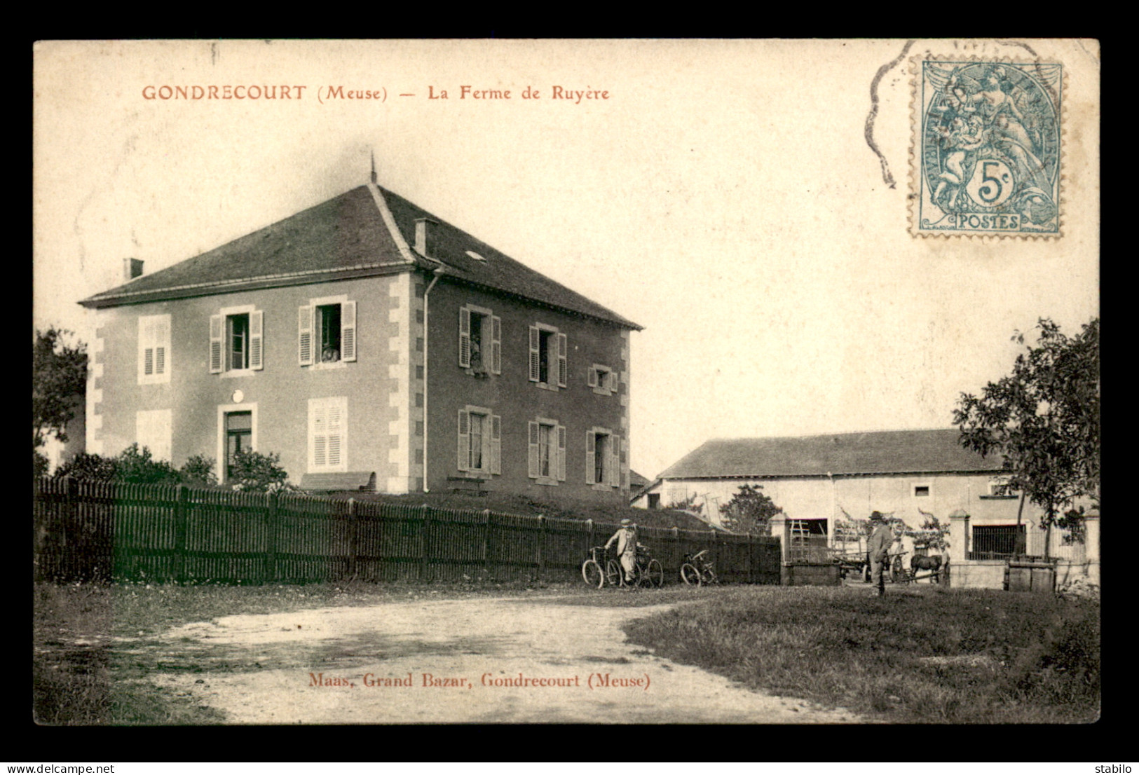 55 - GONDRECOURT - LA FERME DE RUYERE - EDITEUR MAAS - Gondrecourt Le Chateau