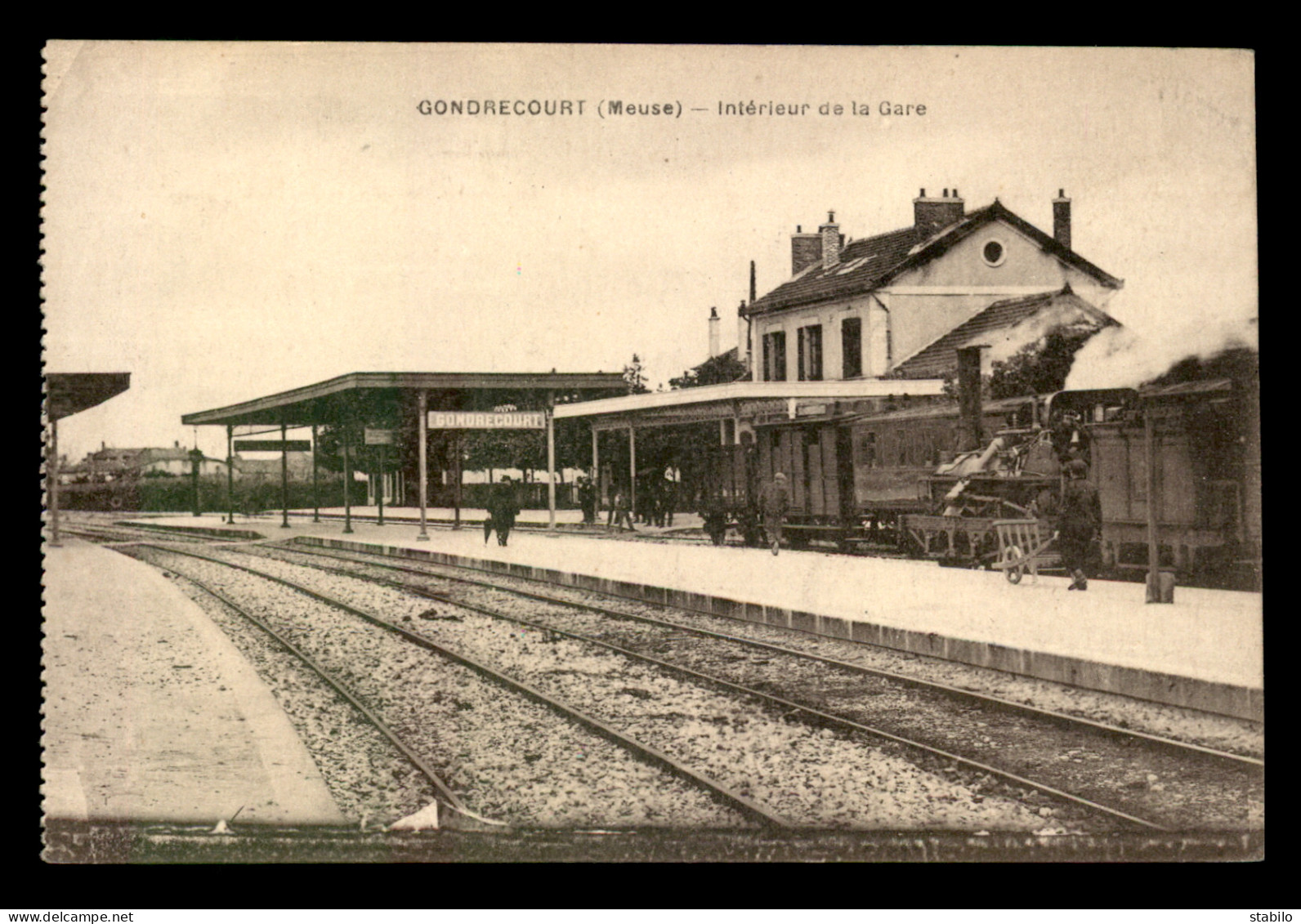 55 - GONDRECOURT - INTERIEUR DE LA GARE DE CHEMIN DE FER - SANS EDITEUR - Gondrecourt Le Chateau