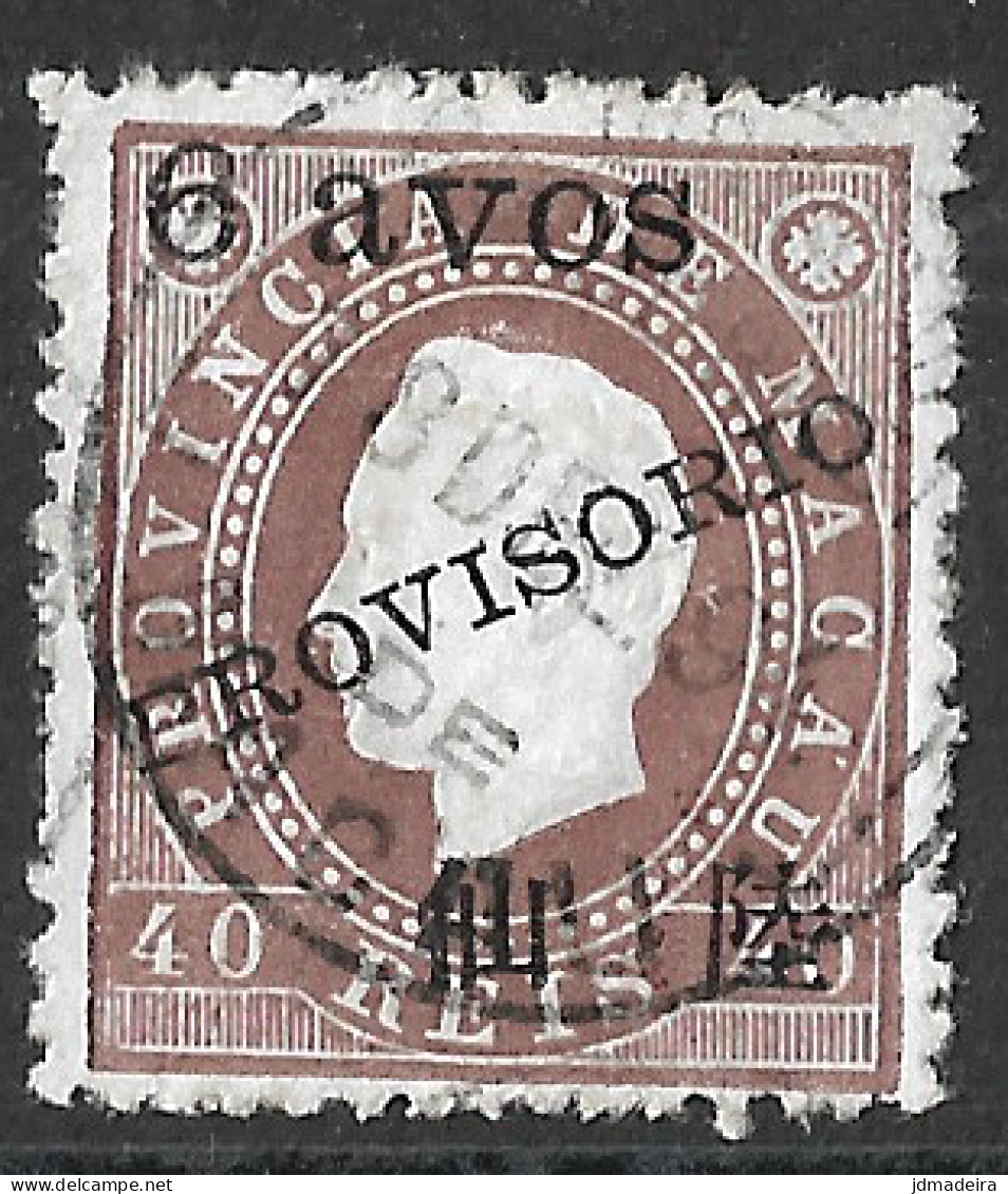 Macao Macau – 1894 King Luiz Surcharged 6 Avos Over 40 Réis Used Stamp - Neufs