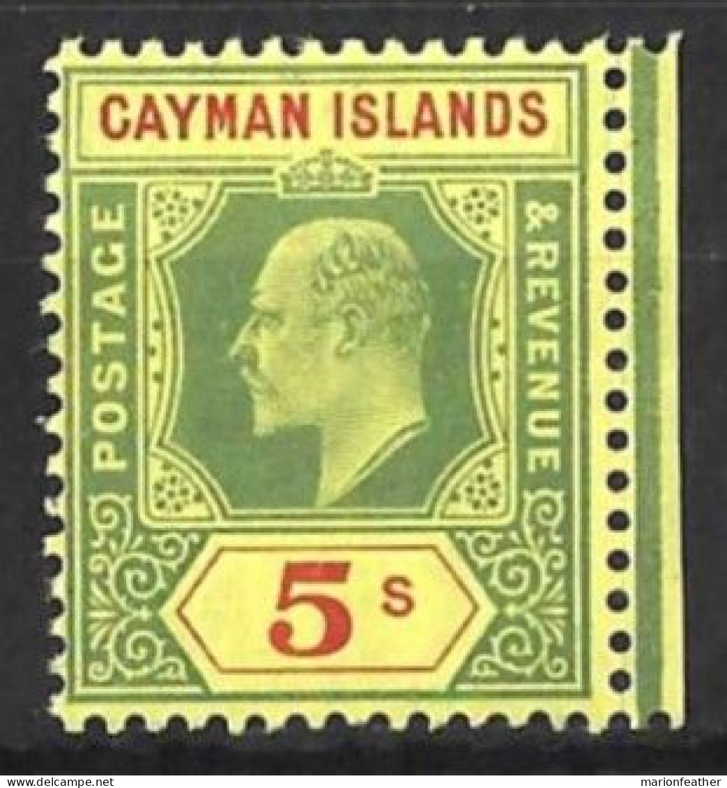 CAYMAN Is....KING EDWARD VII...(1901-10..)..." 1907.."...5/-......SG32....(CAT.VAL.£42.)..........NOTE ,MNH. - Cayman (Isole)