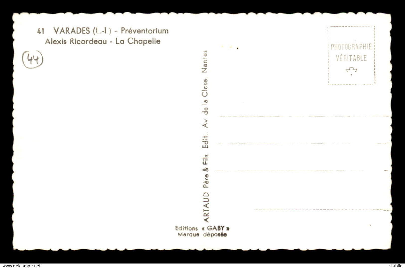44 - VARADES - PREVENTORIUM ALEXIS RICORDEAU - LA CHAPELLE - Varades