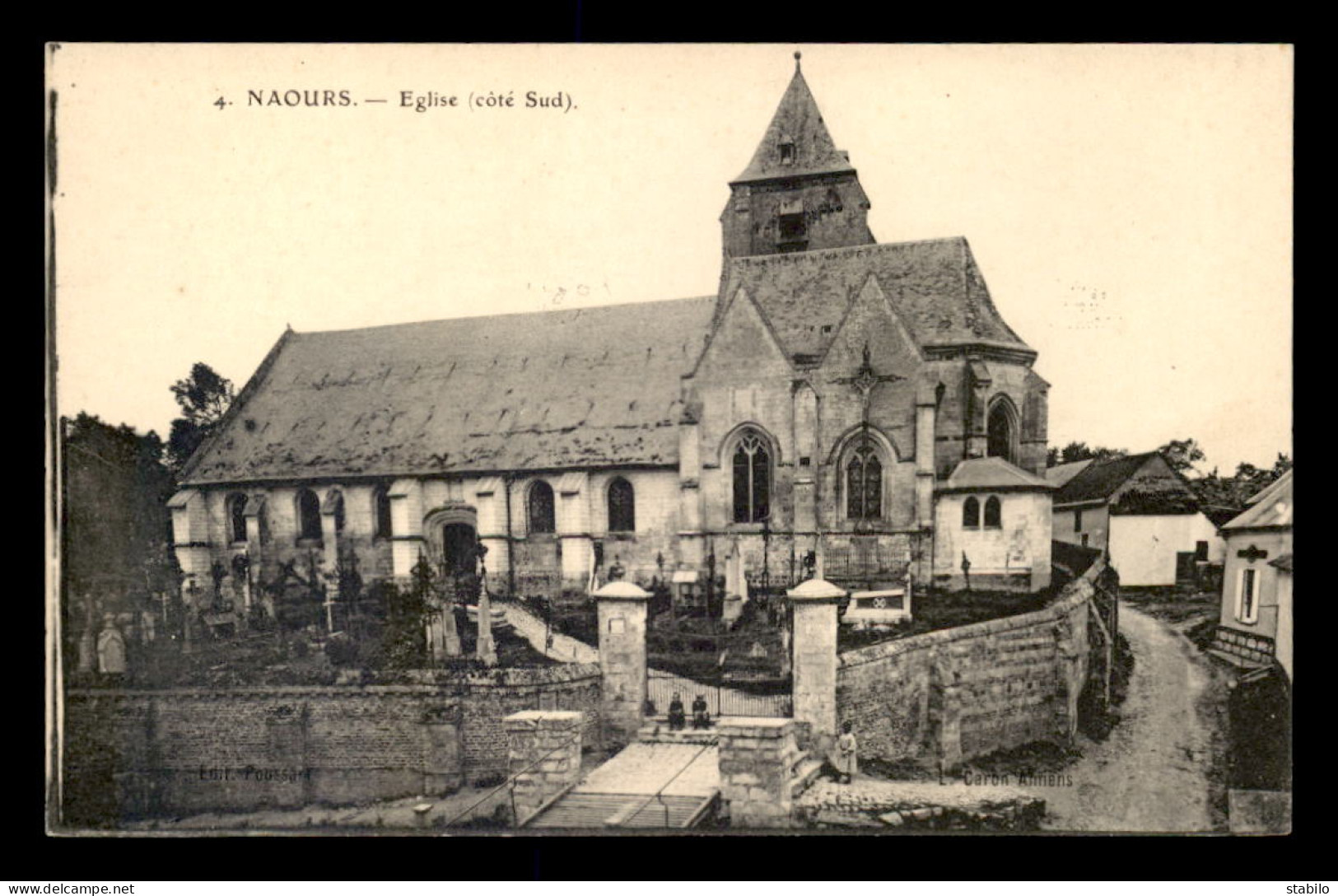 80 - NAOURS - L'EGLISE - Naours