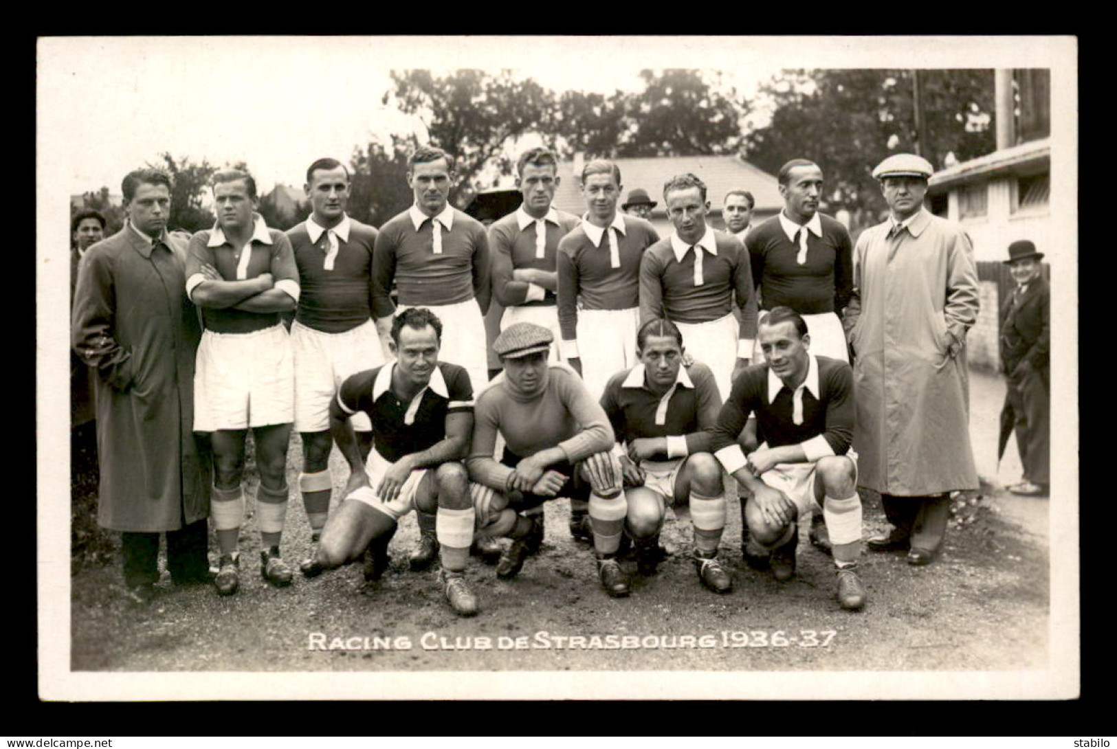 SPORTS - FOOTBALL - EQUIPE DE STRASBOURG (BAS-RHIN) R.C. 1936-1937 - Calcio