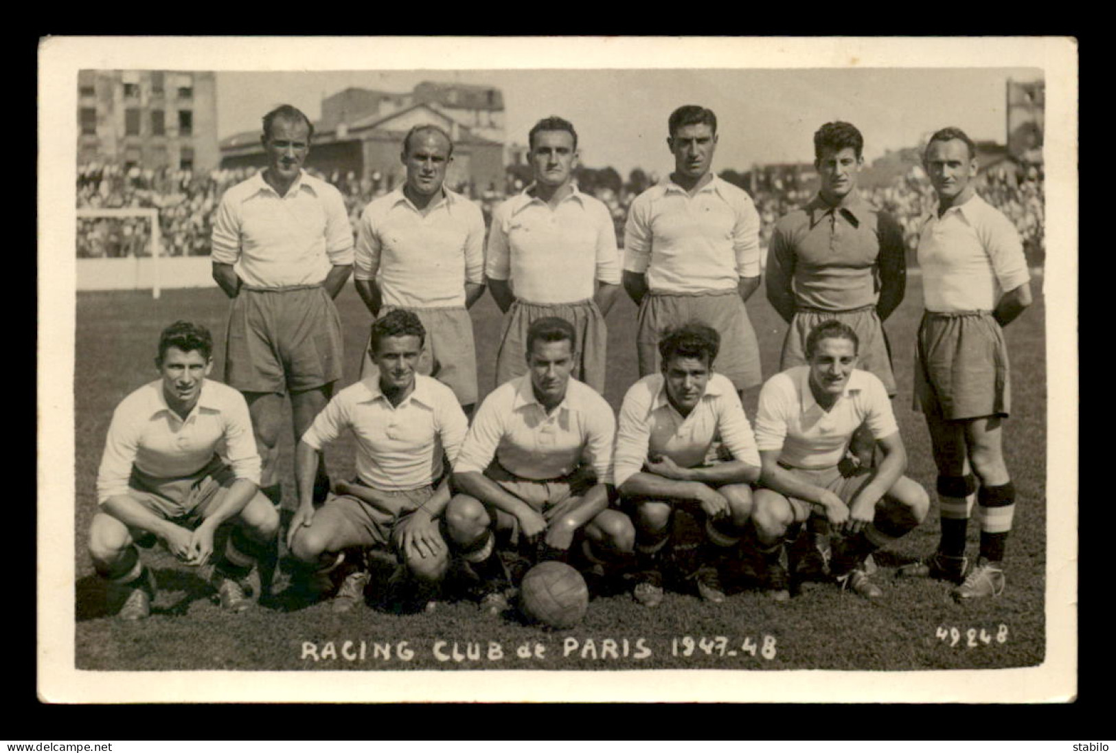 SPORTS - FOOTBALL - EQUIPE DU RACING-CLUB DE PARIS  - SAISON 1947-1948 - Fussball