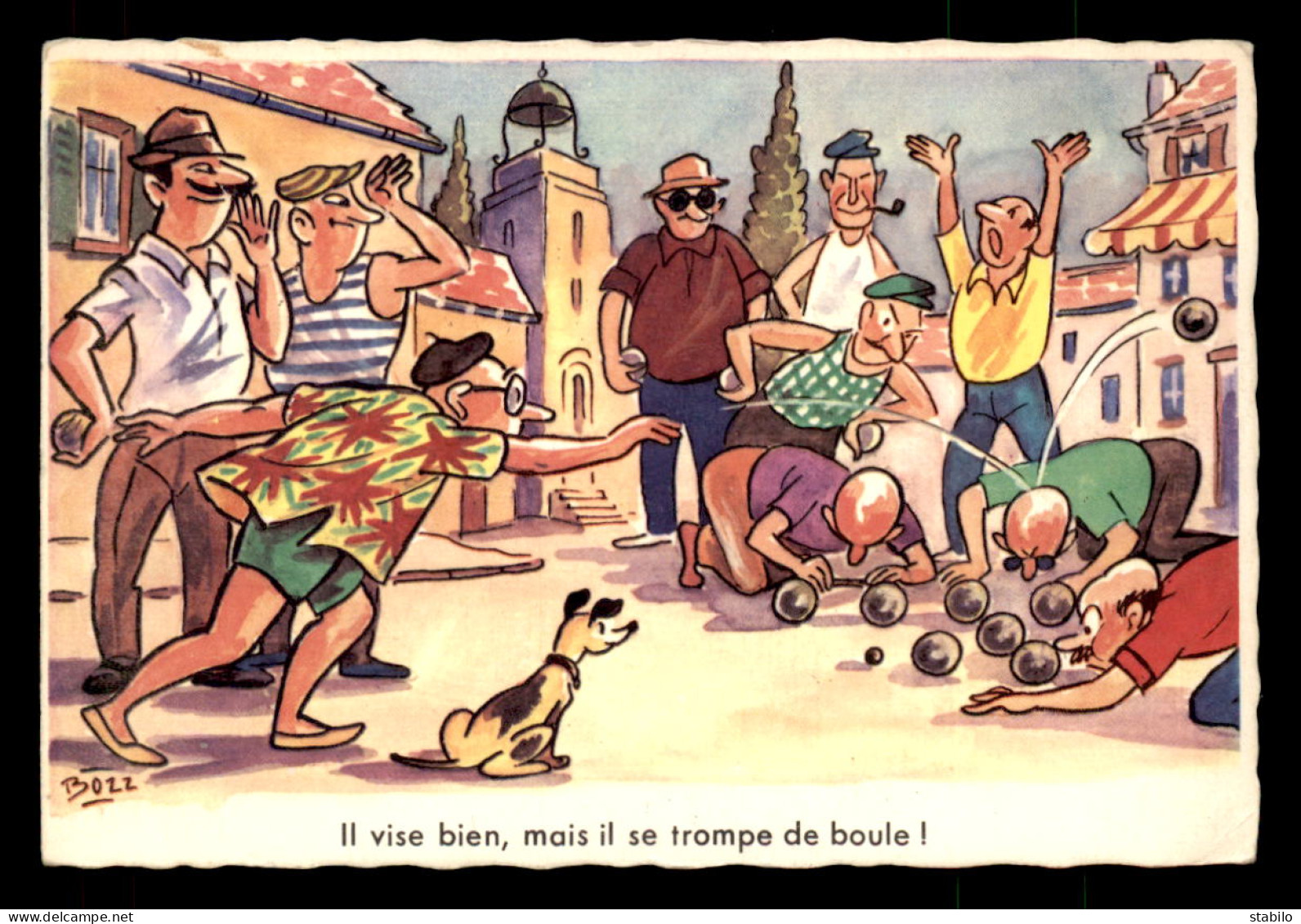 SPORTS - JEUX DE BOULE - ILLUSTRATEUR BOZZ - Regionale Spiele