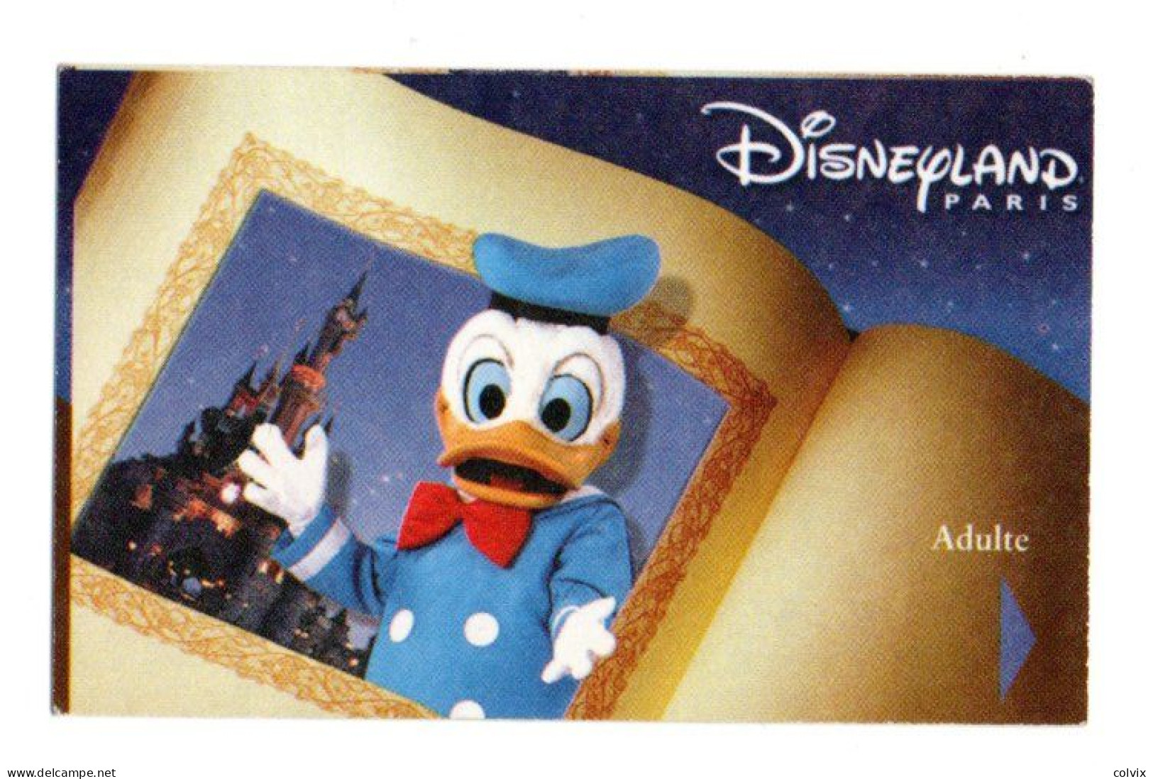 FRANCE PASSEPORT DISNEYLAND PARIS DONALD DUCK Date 14/12/2001 - Disney