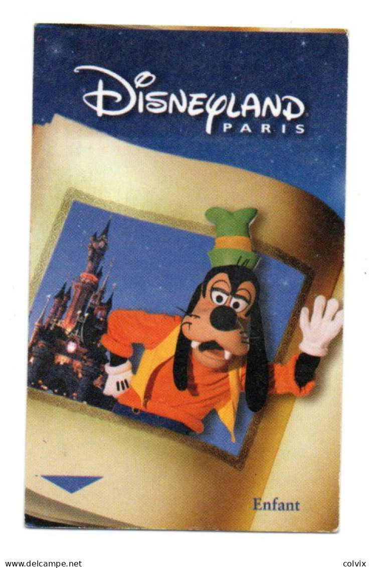 FRANCE PASSEPORT DISNEYLAND PARIS DINGO Date 14/12/2001 - Disney