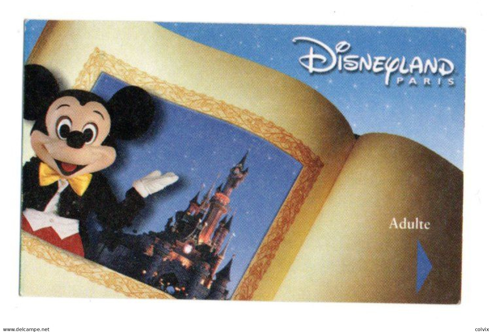 FRANCE PASSEPORT DISNEYLAND PARIS MICKEY MOUSE Date 9/12/2001 - Disney