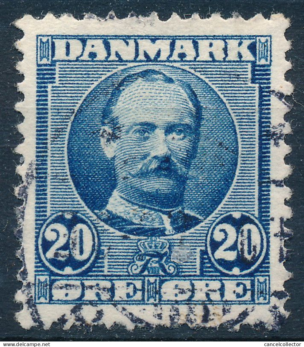 Denmark Danemark Danmark 1911: 20ø Ultra Frederik VIII, VF Used (DCDK00631) - Used Stamps