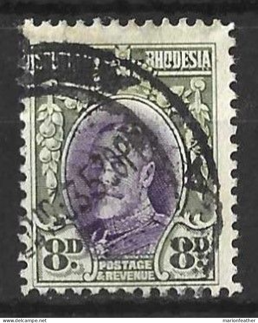 SOUTHERN RHODESIA...KING GEOGE V..(1910-36.)..." 1931.".....8d......SG21......P12......CDS.....VFU..... - Southern Rhodesia (...-1964)