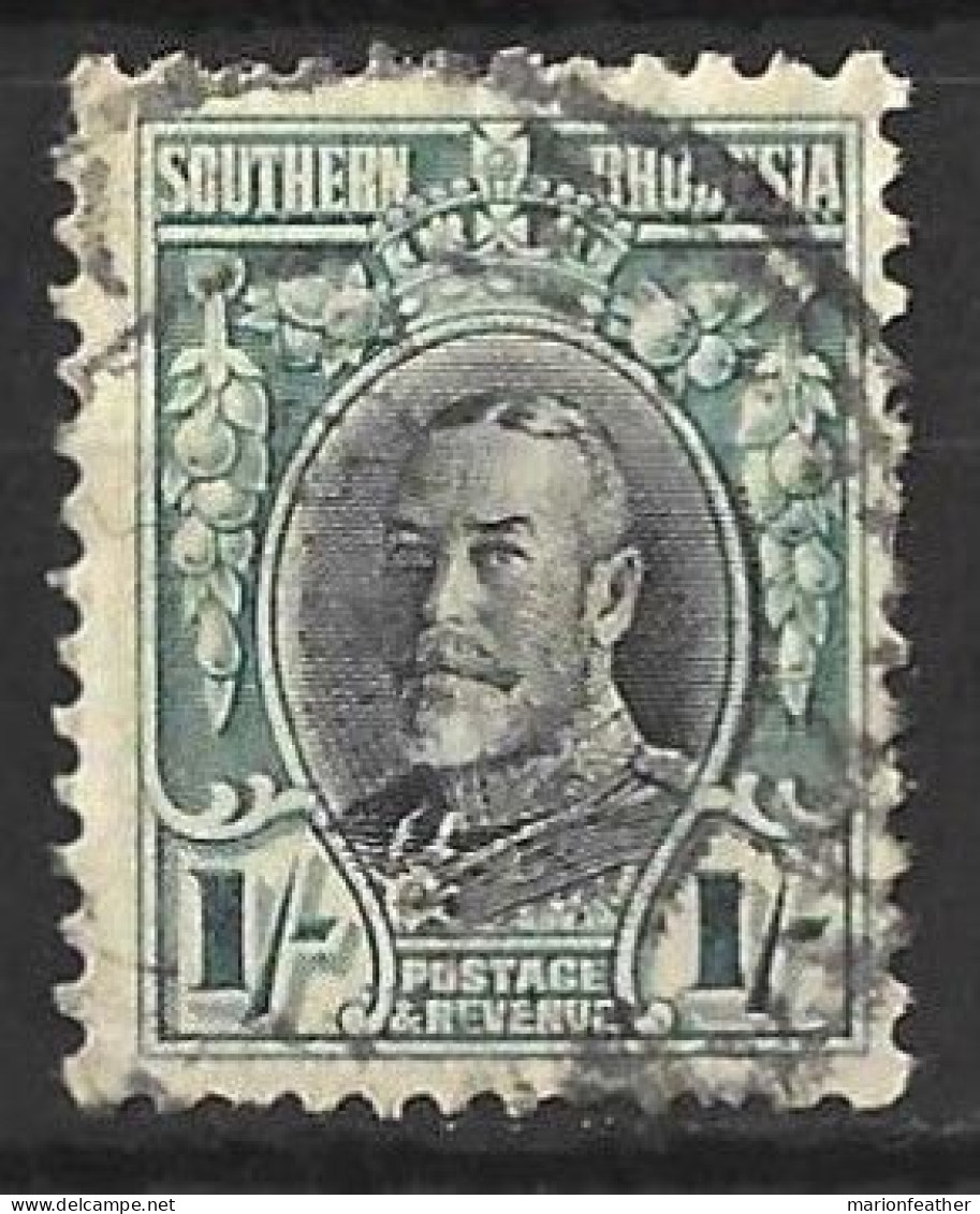 SOUTHERN RHODESIA...KING GEORGE V..(1910-36..)...." 1931..".......1/-.....SG23a.......P11.5....(CAT.VAL.£75..)....USED.. - Southern Rhodesia (...-1964)