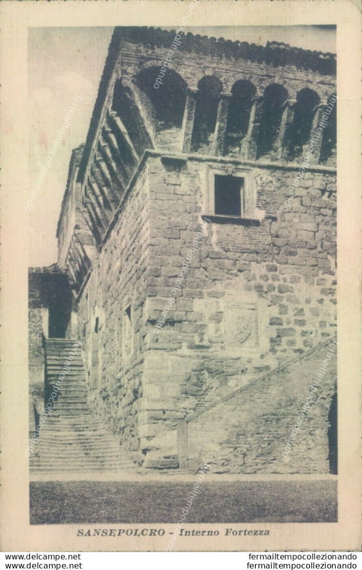 Z128 Cartolina Sansepolcro Interno Fortezza 1919 Provincia Di Arezzo - Arezzo