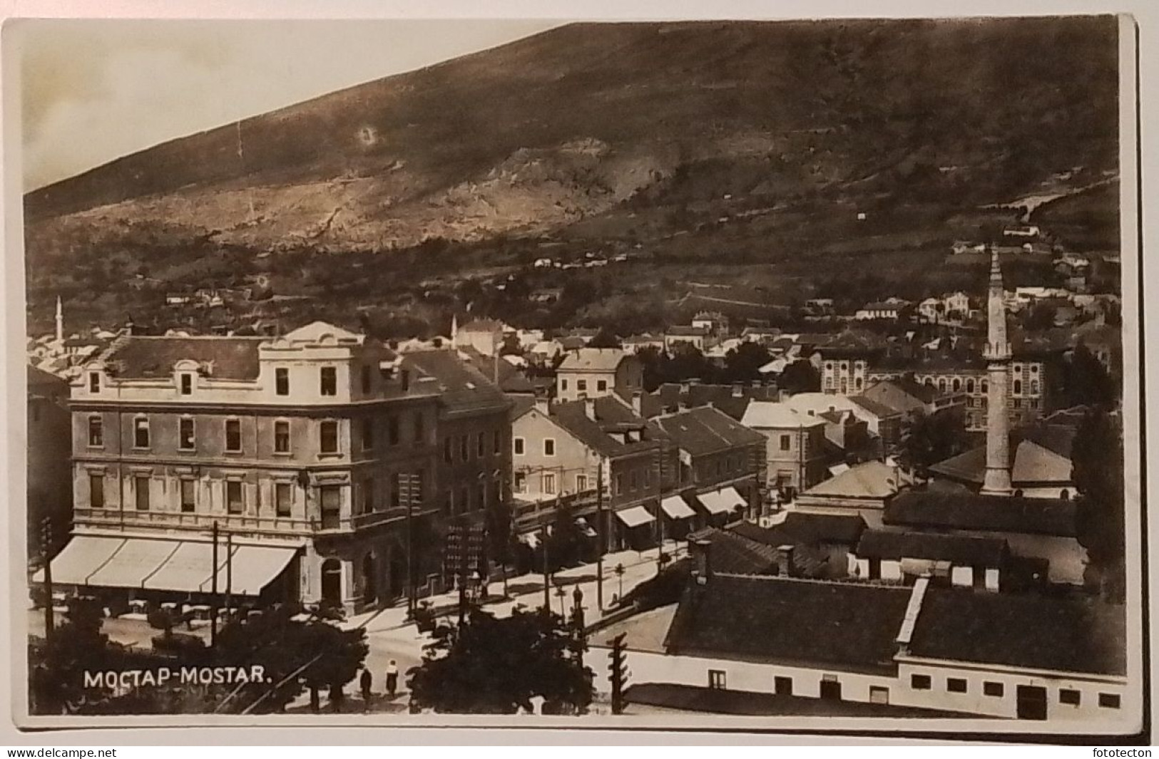 Yugoslavia, Bosnia - Bosna - Mostar - View Of A Street And Mosque - Posta Militare 1942 - Jugoslawien