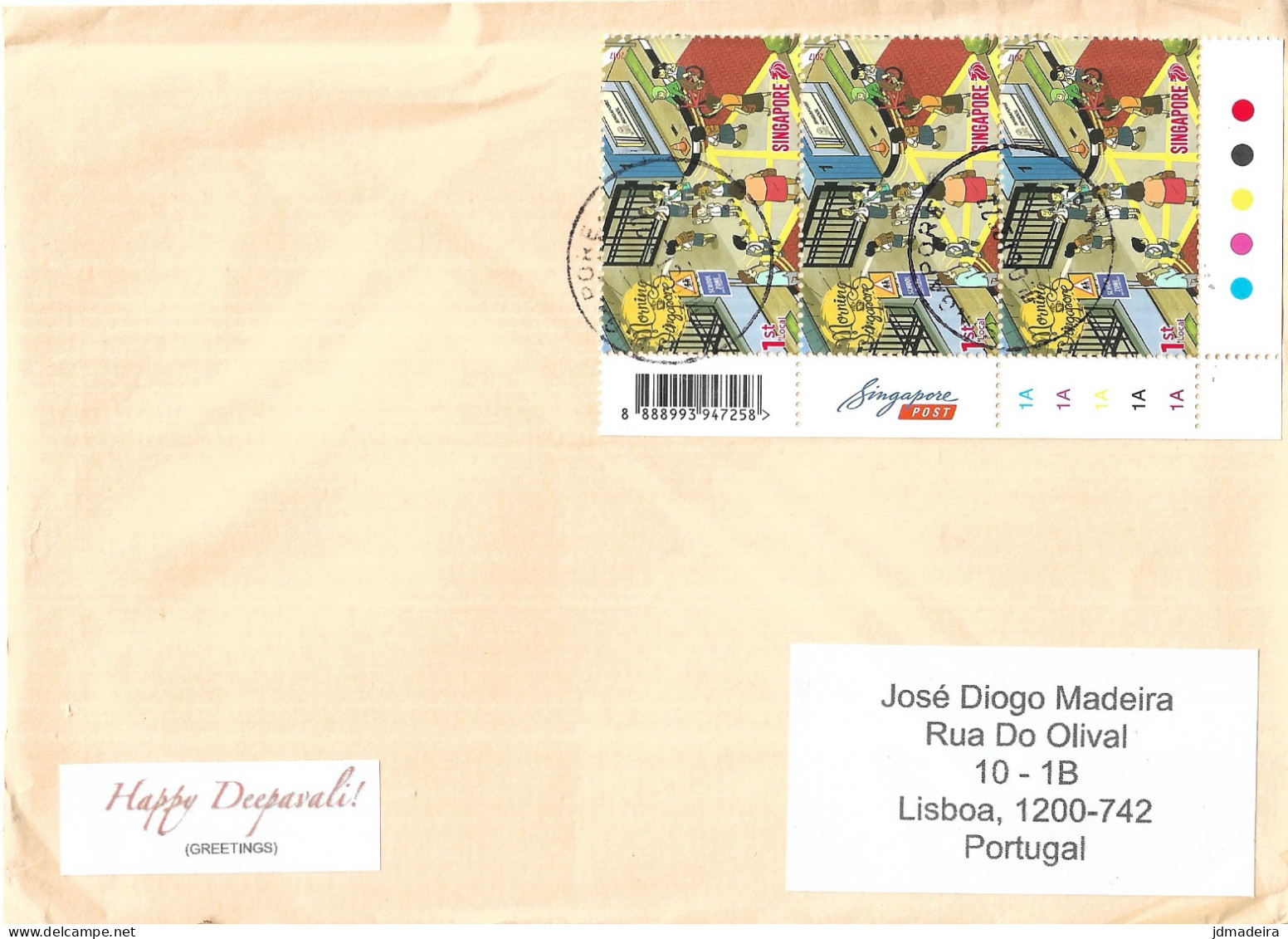 Singapore Cover To Portugal - Singapore (1959-...)